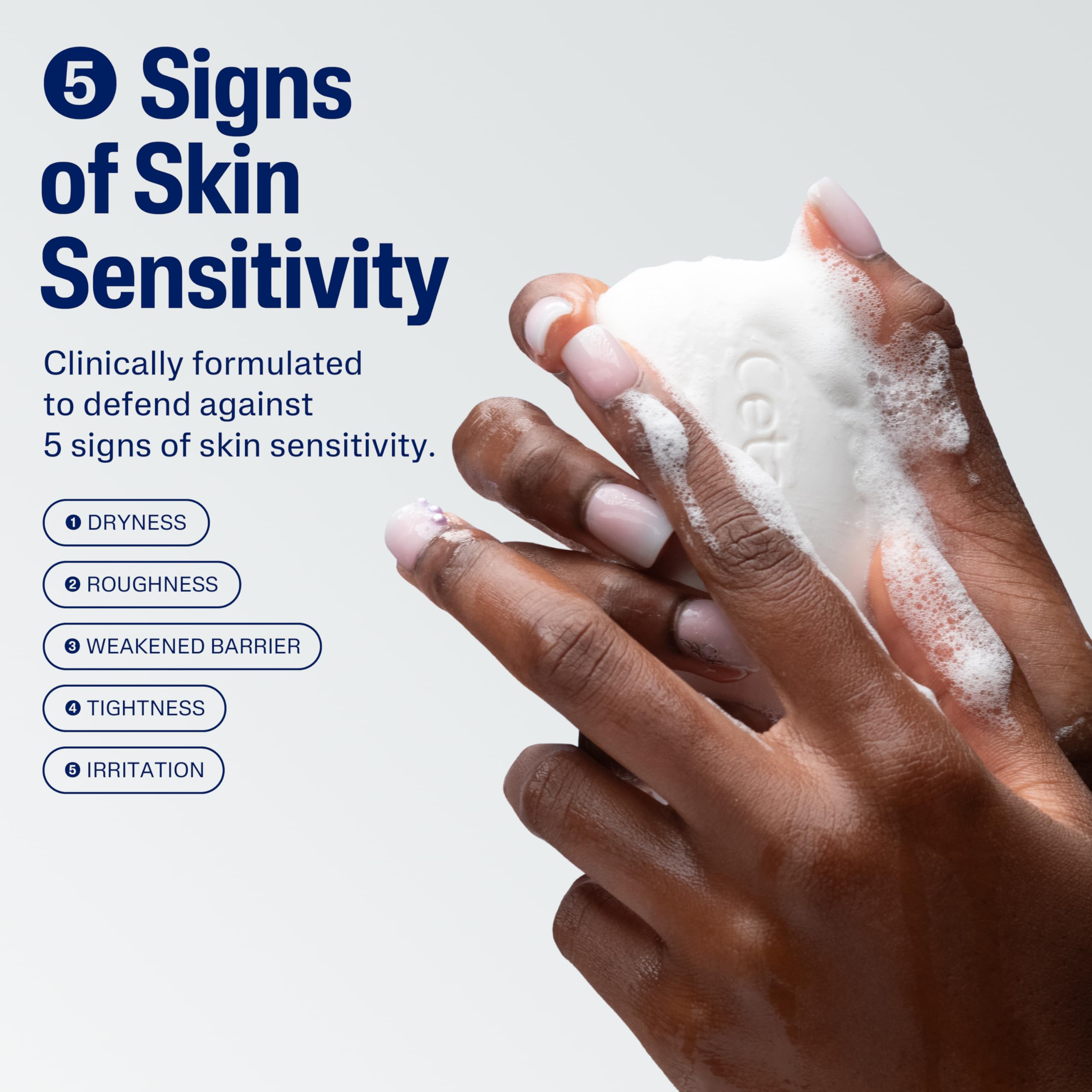 CETAPHIL Gentle Cleansing Bar, 4.5 oz Bar (Pack of 3), Nourishing Cleansing Bar For Dry, Sensitive Skin, Non-Comedogenic, Non-Irritating For Sensitive Skin