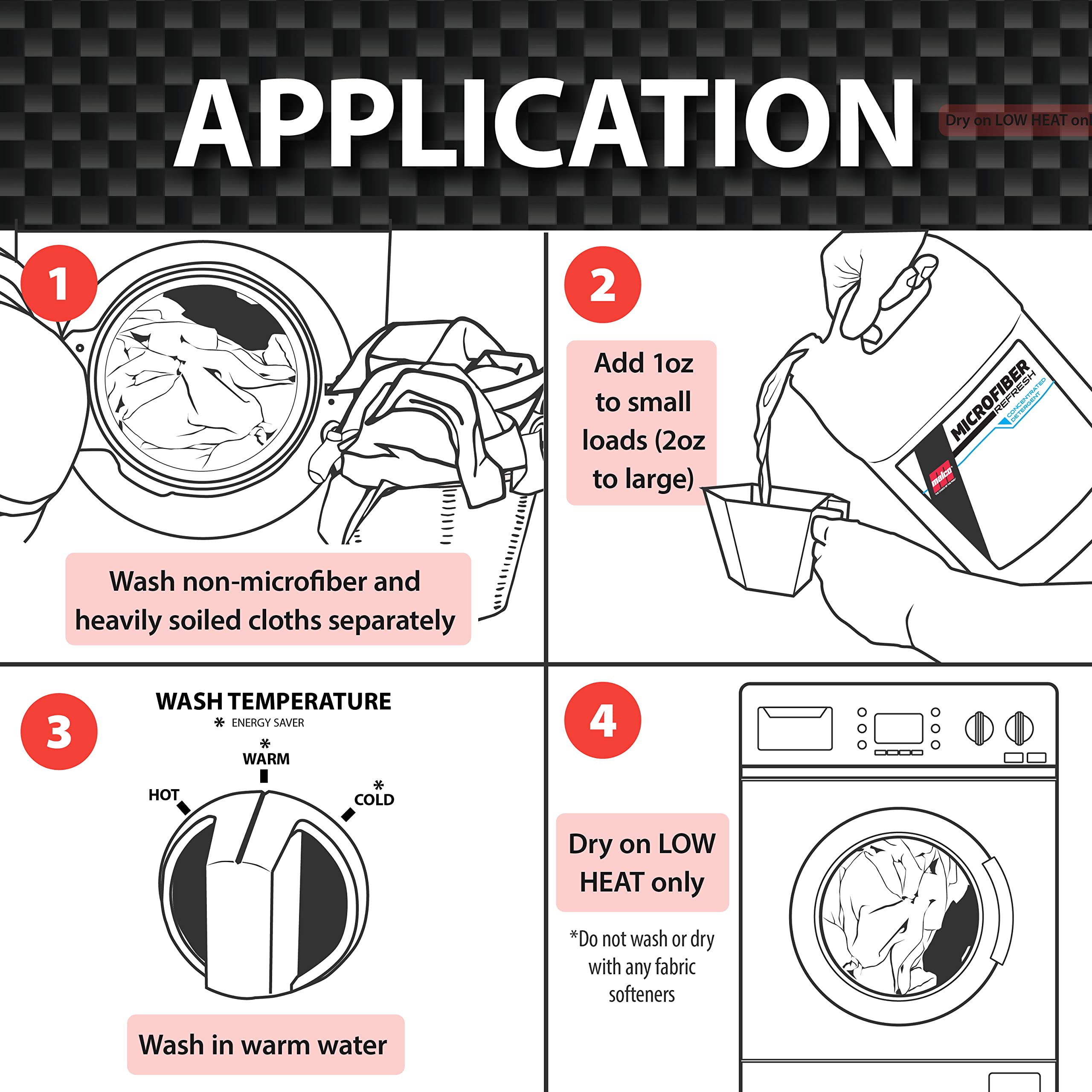 Malco Microfiber Refresh Concentrated Detergent – Heavy-Duty Microfiber Towel Cleaner/Specifically Designed to Clean, Restore and Preserve Microfiber Towels / 1 Gallon (122801)