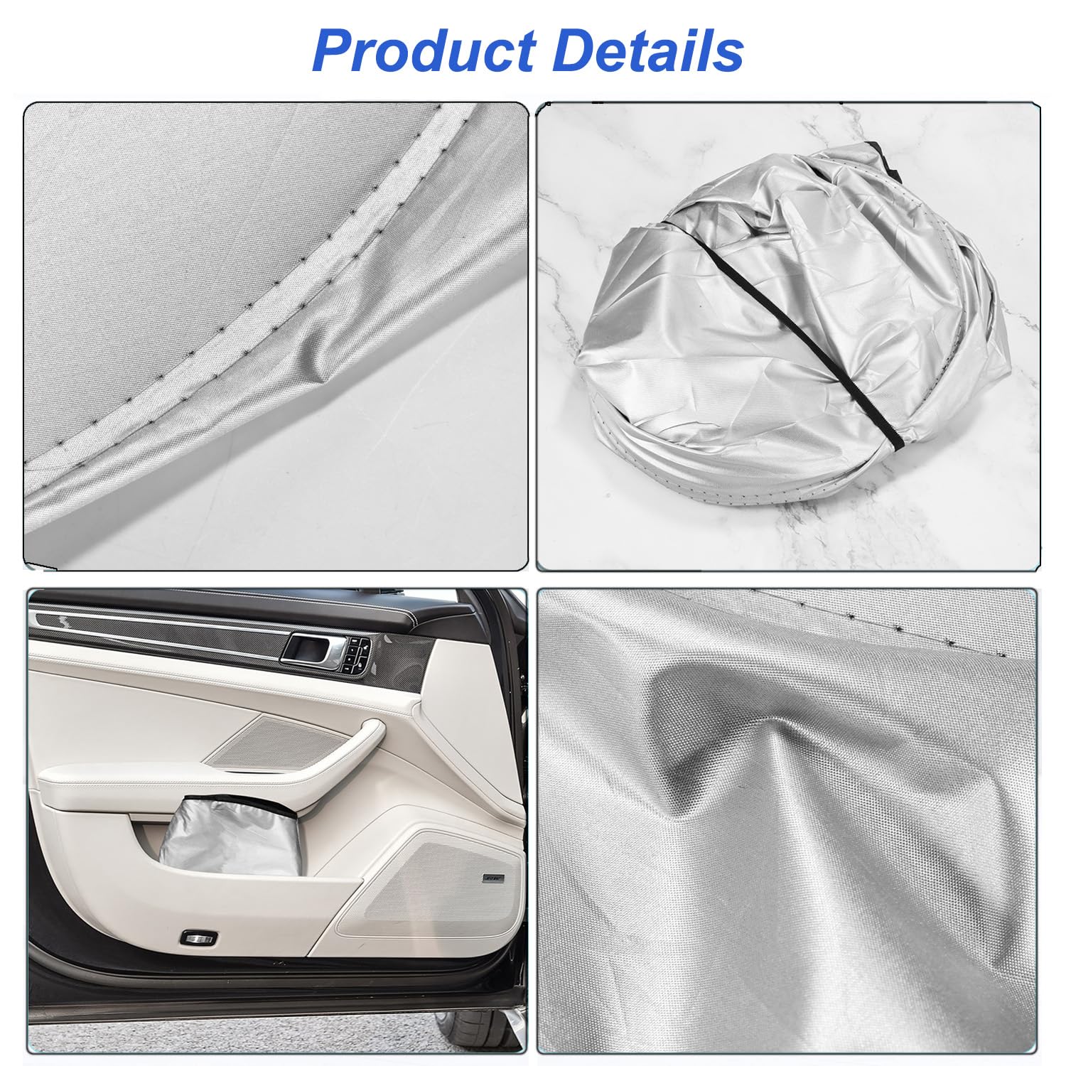XHRING Windshield Sun Shade for BMW Accessories X5 X3 X7 X1 X4 X6 3 5 6 7 8 M5 M6 M7 M8 Series Accessories, Car Front Window Sunshade Sun Visor Shield for BMW Accessories