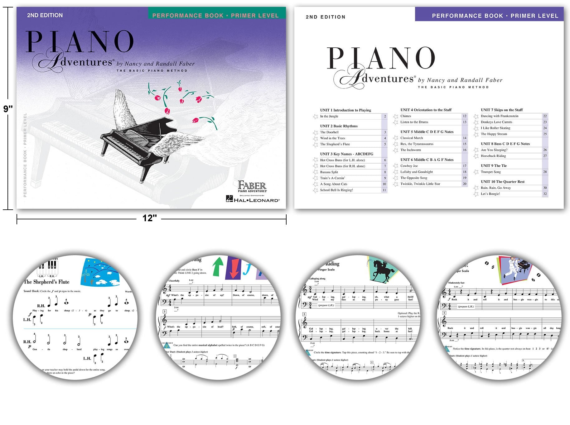 Piano Adventures Primer Level 2nd Edition Bundle Set By Nancy Faber - Lesson, Theory, Performance, Technique & Artistry Books & Juliet Music Piano Keys 88/61/54/49 Full Set Removable Sticker