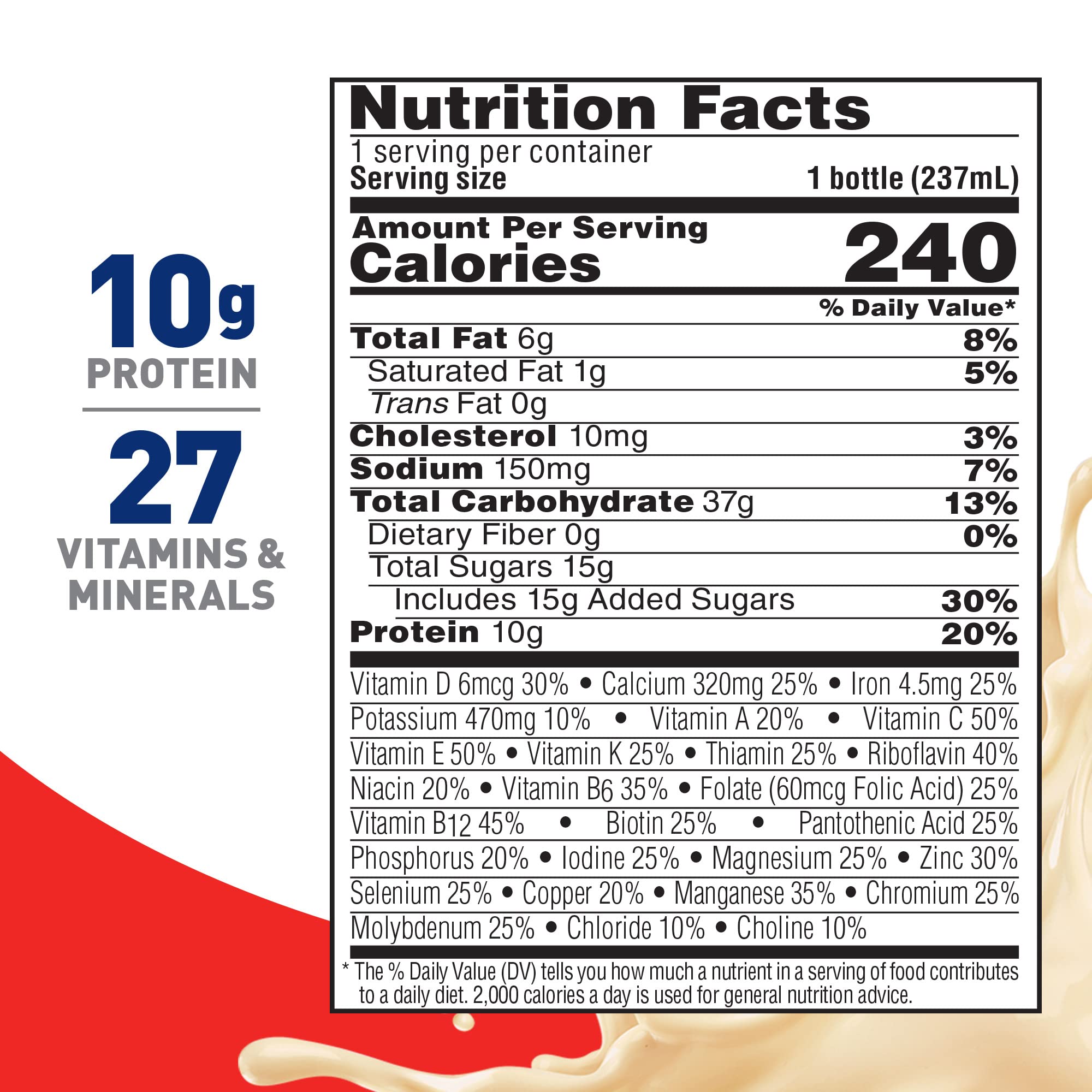 BOOST Original Nutritional Drink, Very Vanilla, 8 Fl Oz (Pack of 24)