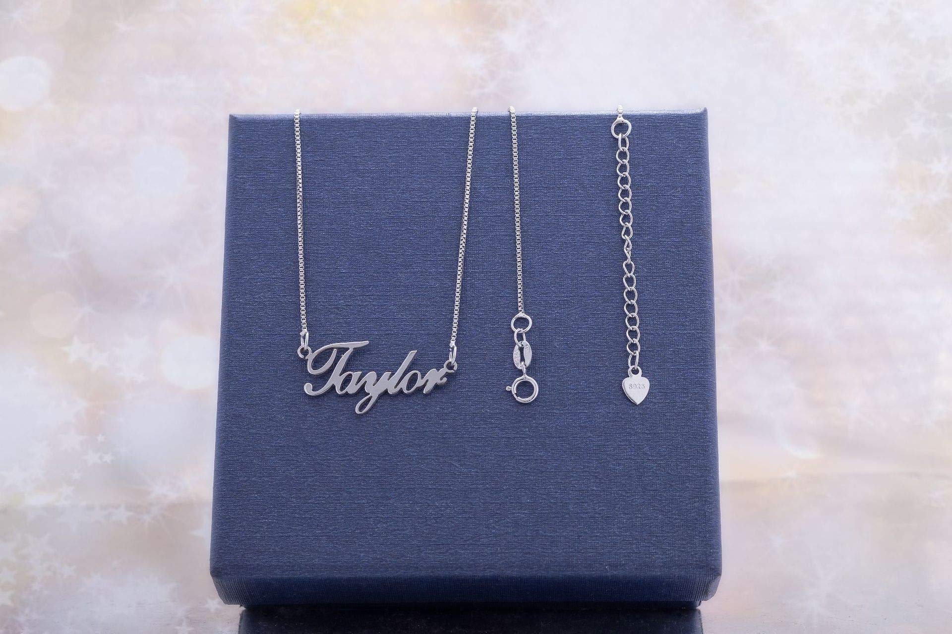 Lutilo 925 Sterling Sliver Custom Name Necklace Personalized Initial Necklaces Pendant Jewelry Gift for Her (Nicole)