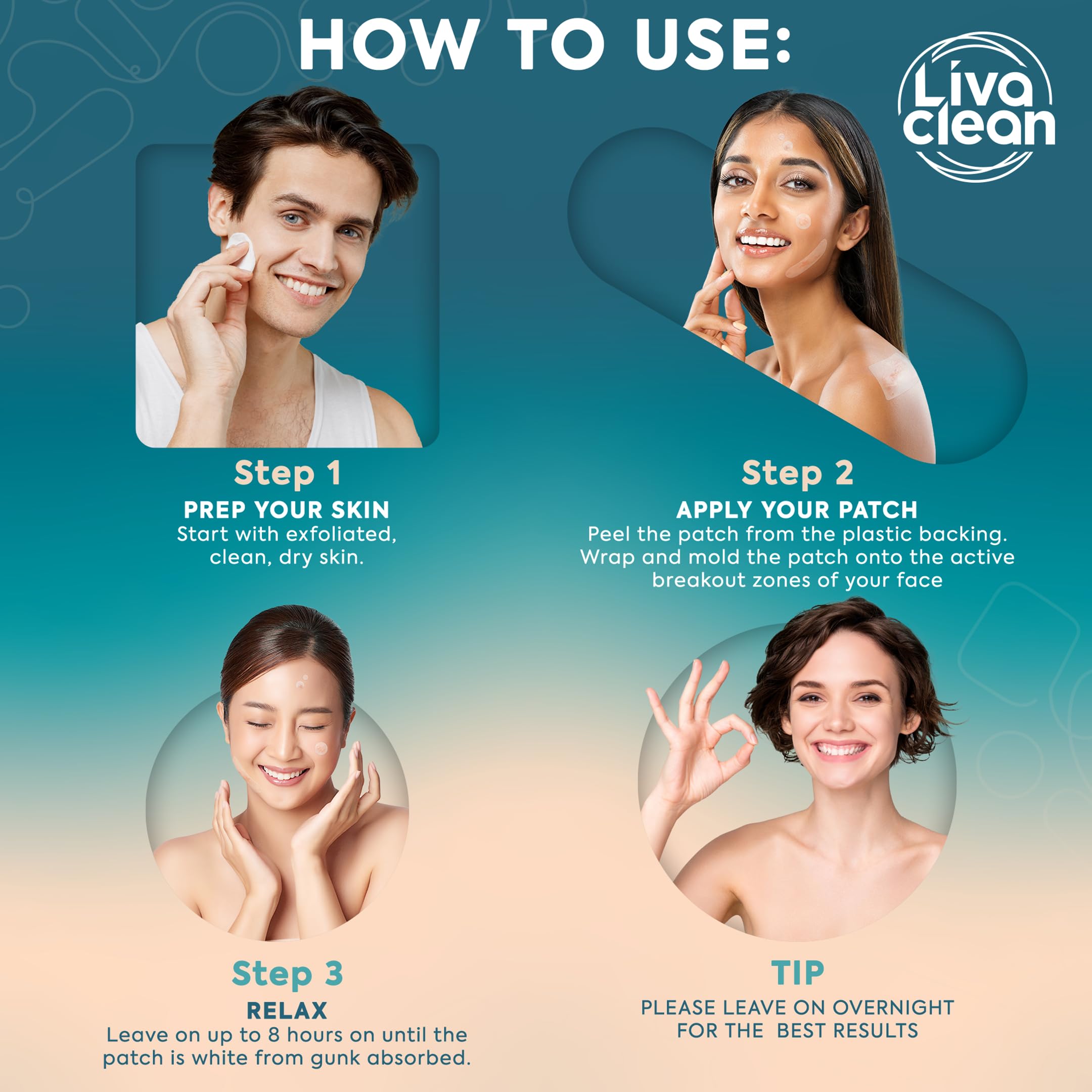 LivaClean 272 CT Pimple Patches Variety Pack w/ Tea Tree Oil, Salicylic Acid & Calendula Oil - Pimple Patches Large, Large Pimple Patches for Face Acne Patches Large, Hydrocolloid Patches