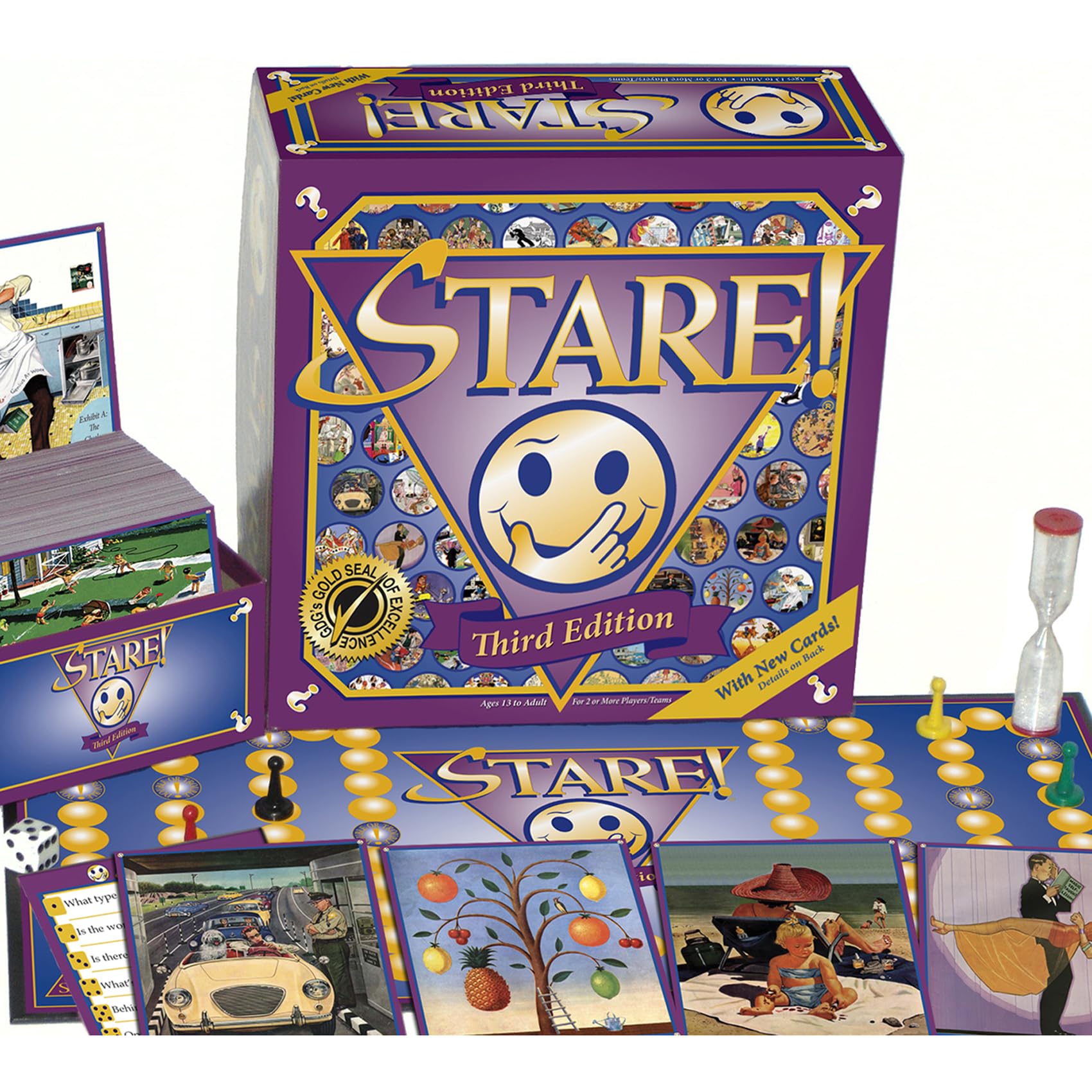 Stare - Fun Game of Visual Recall Where Quirky Image Cards Challenge Players' Minds – Classic for Adult & Family Game Night