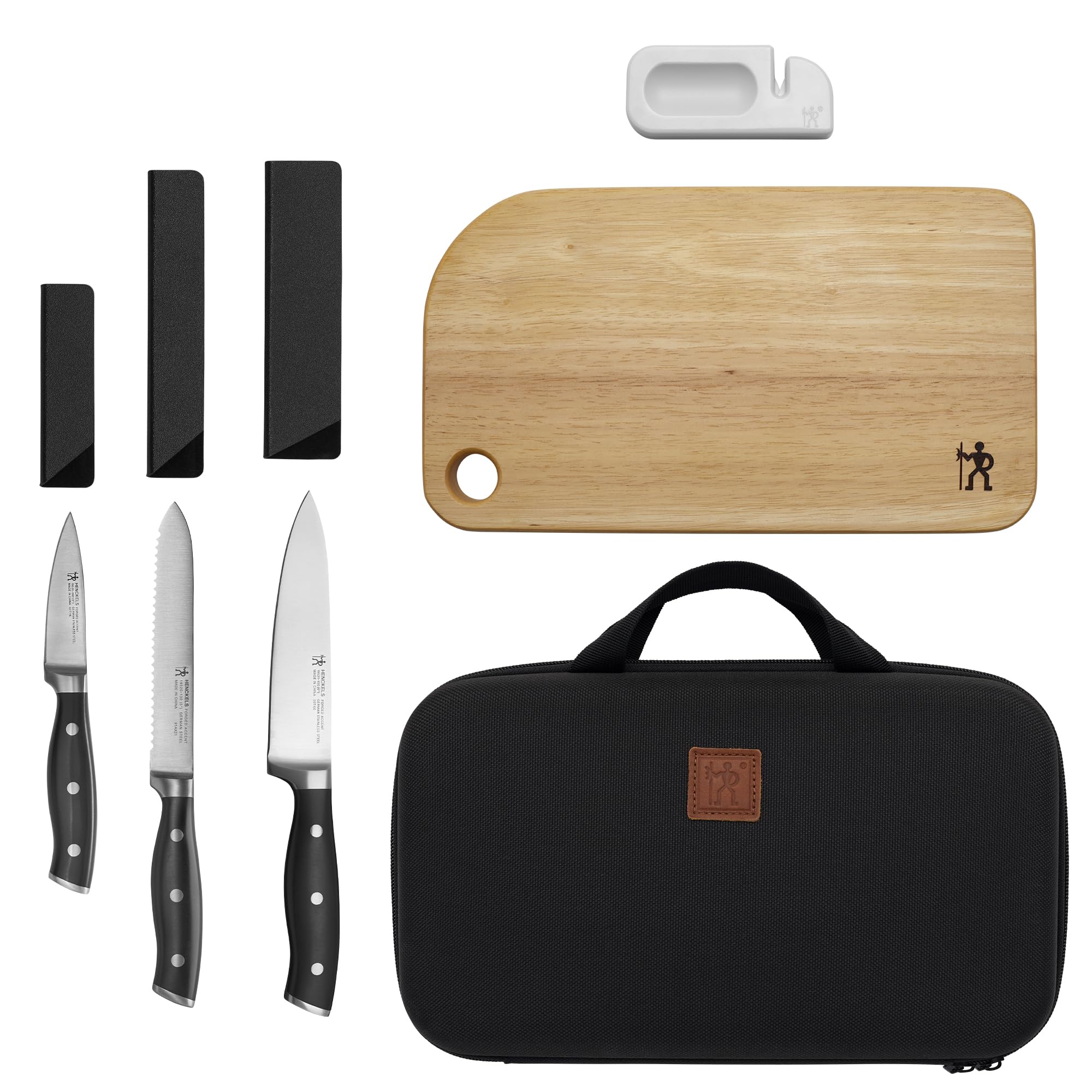 HENCKELS Forged Accent 6-pc Travel Knife Set,Black