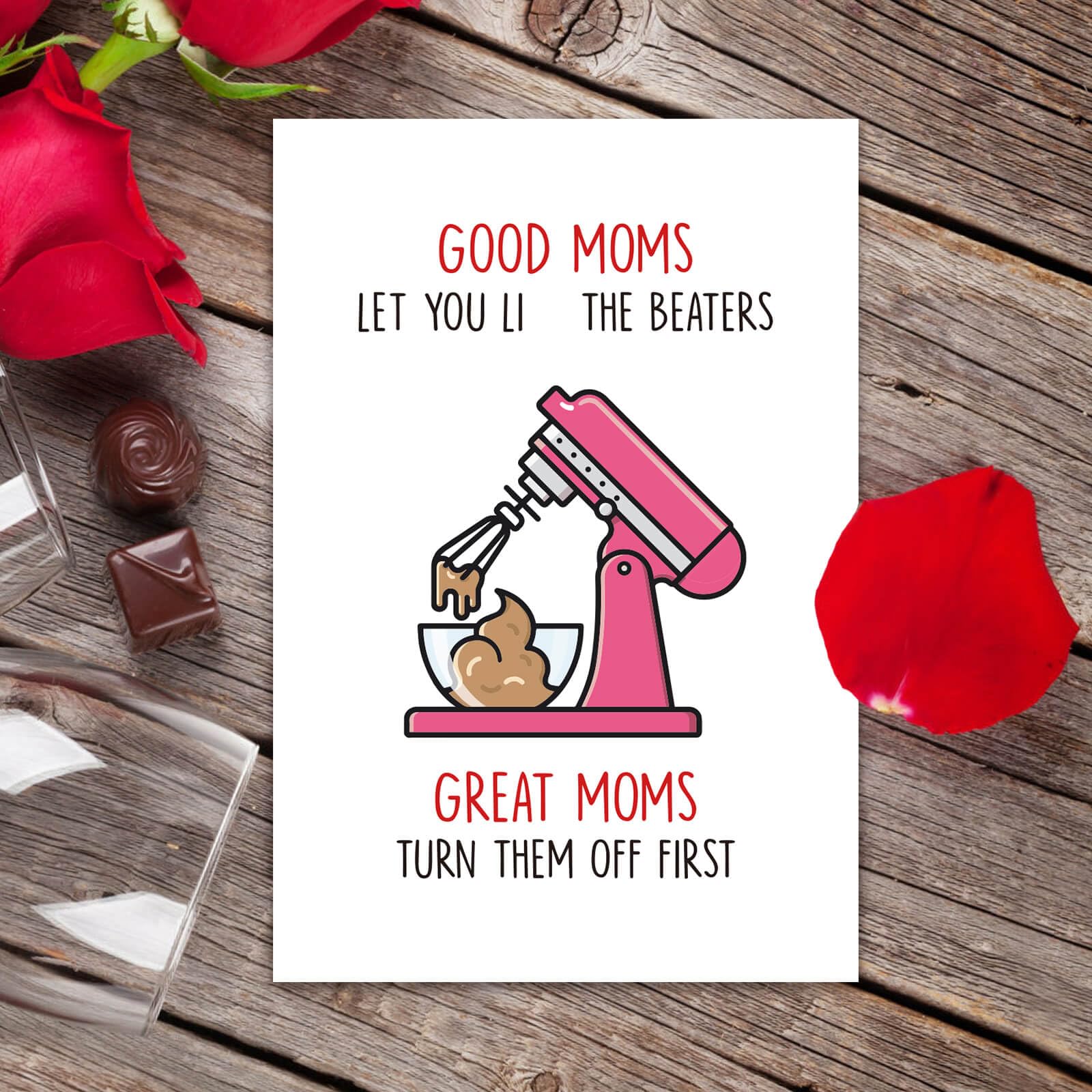 Ithmahco Funny Mothers Day Card, Mothers Day Card for Wife, Happy Mother's Day Card from Husband, Mothers Day Gifts From Daughter, Mothers Day Cards Funny