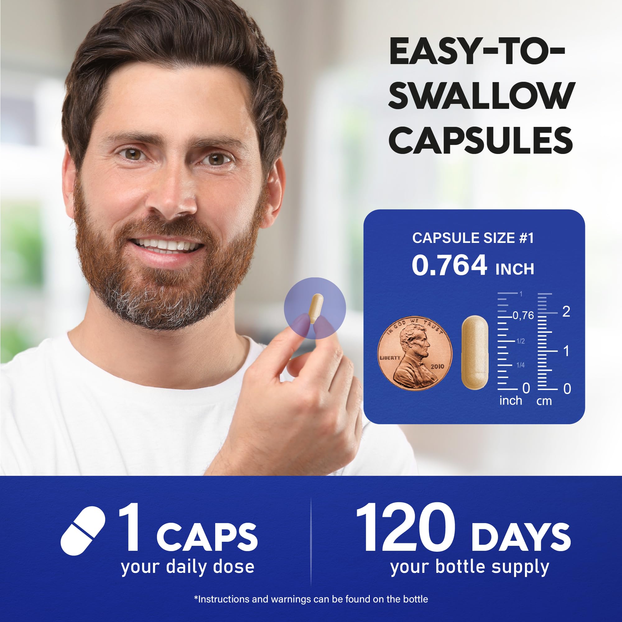 Vitamin B Complex Methylated - B-Complex with Methylfolate & B12 - Bioavailable for Men & Women - 9-in-1 Methylated Multivitamin - Energy, Brain & Mood - Vegan - Made in USA - 120 Capsules, One/Day