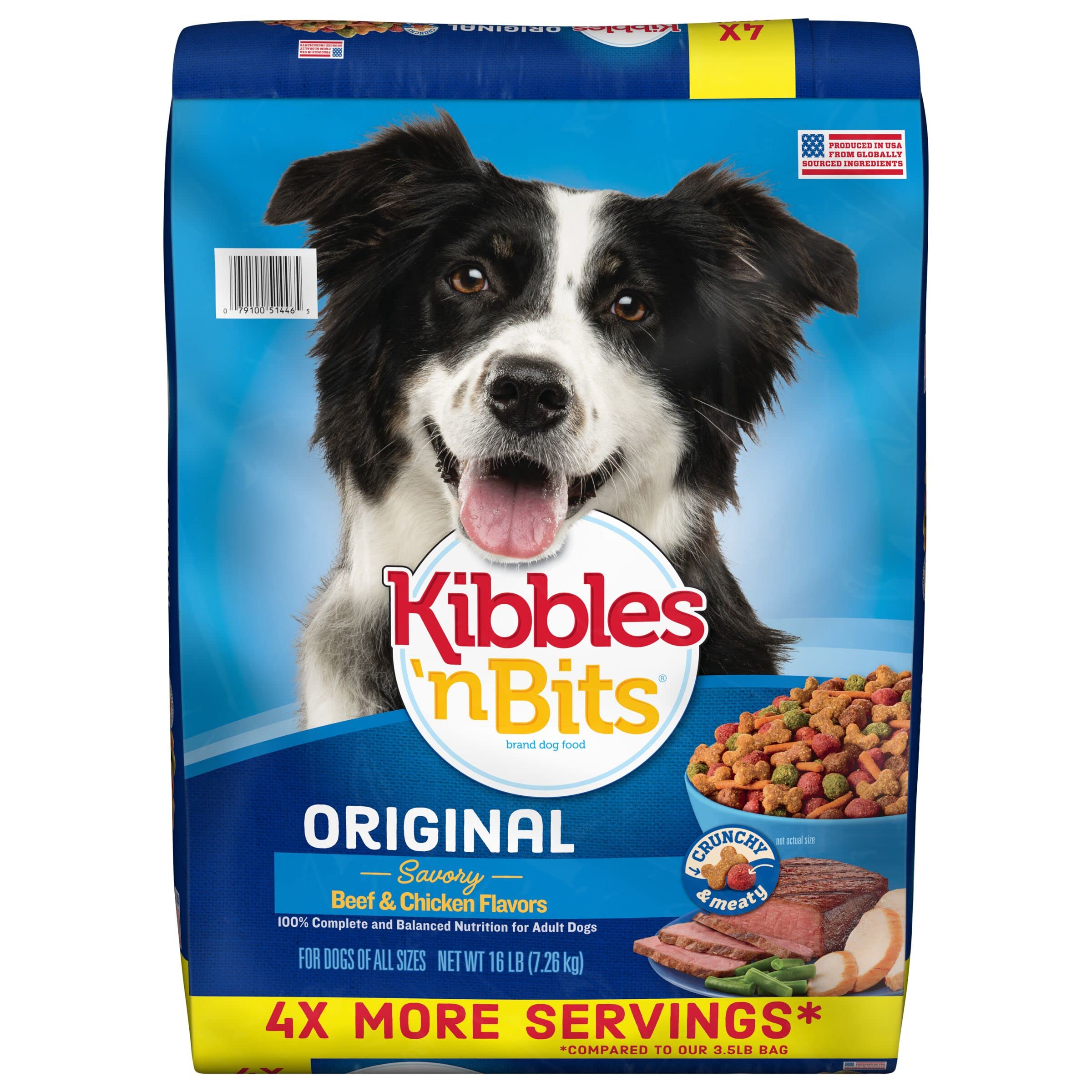 Kibbles 'n Bits Original Dry Dog Food, 45 lb