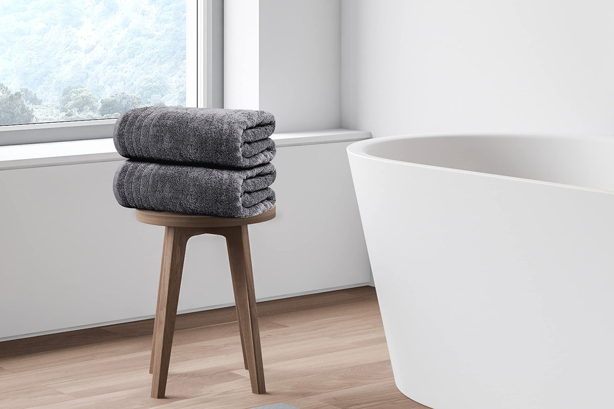 Tens Towels Pack of 4 Extra Large Bath Towels 30 x 60 Inches, 100% Cotton, Larger & Lighter, Quicker to Dry, Lighter Weight, Super Soft and Absorbent, Perfect Bathroom Towels