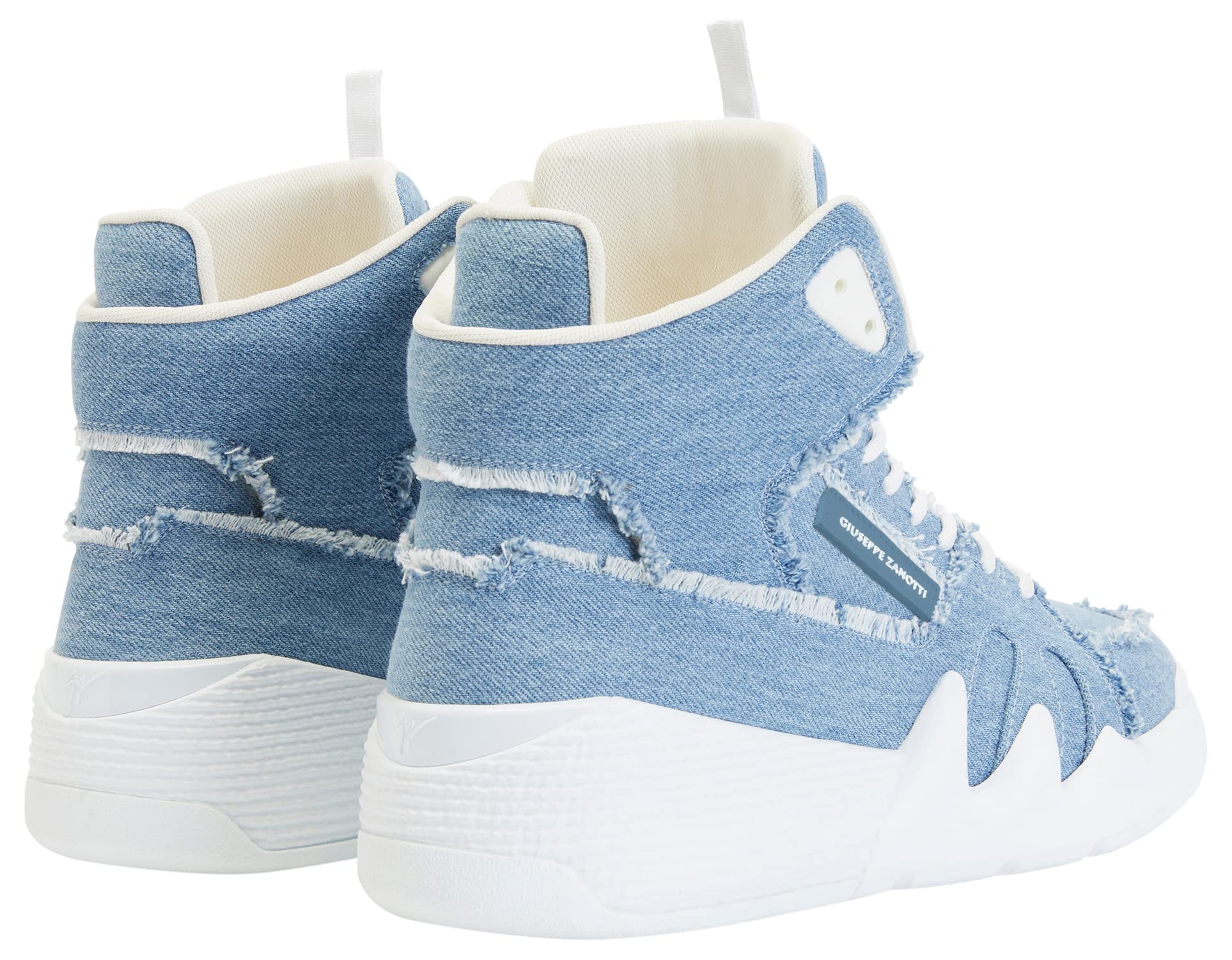 Giuseppe Zanotti, Talon Mid Top Sneakers, 7, Blue