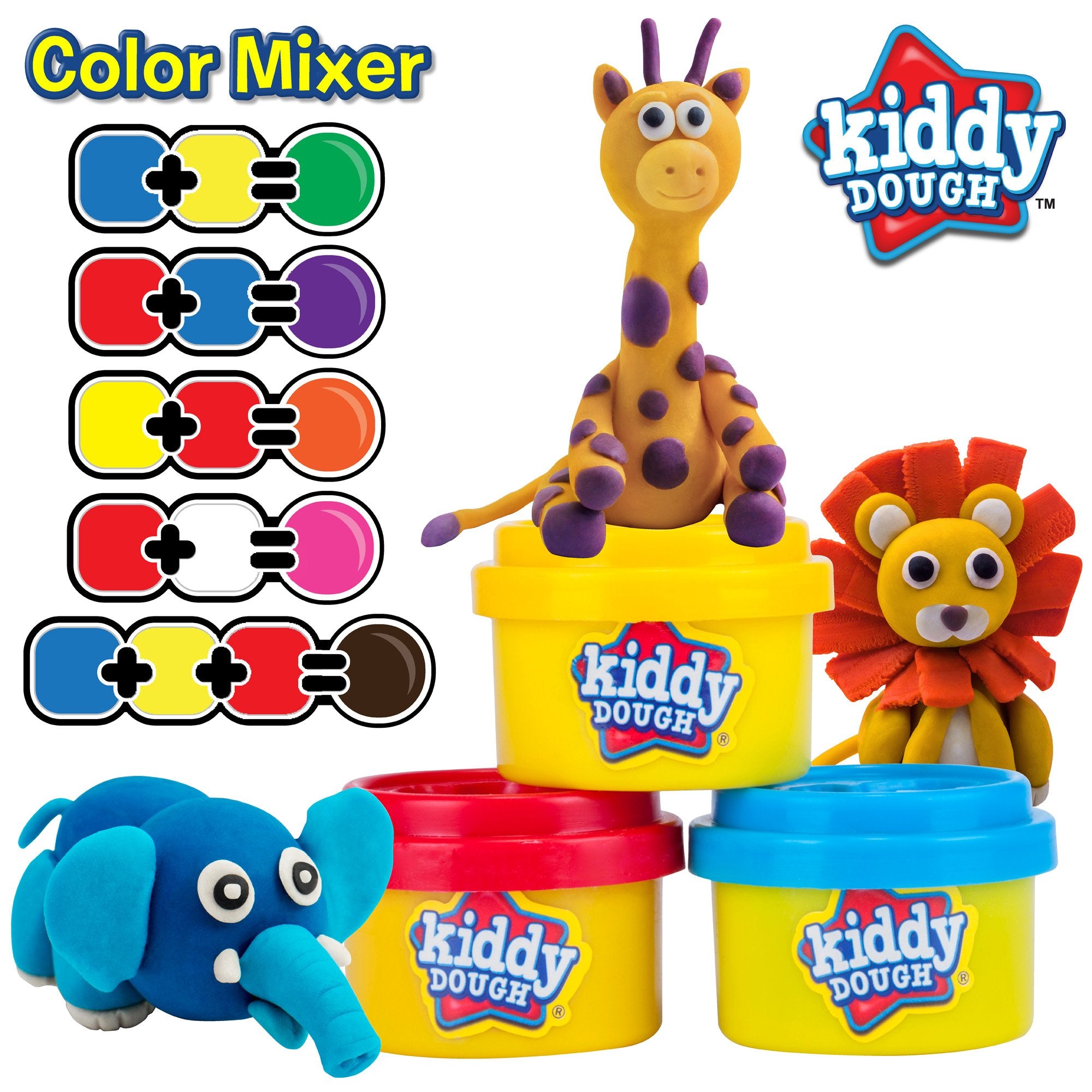 Kiddy Dough Party Pack - 80 Colorful Containers of Soft, Non-Toxic Mini PlayDough for Creative Fun - Safe & Educational Halloween Party Favors for Kids