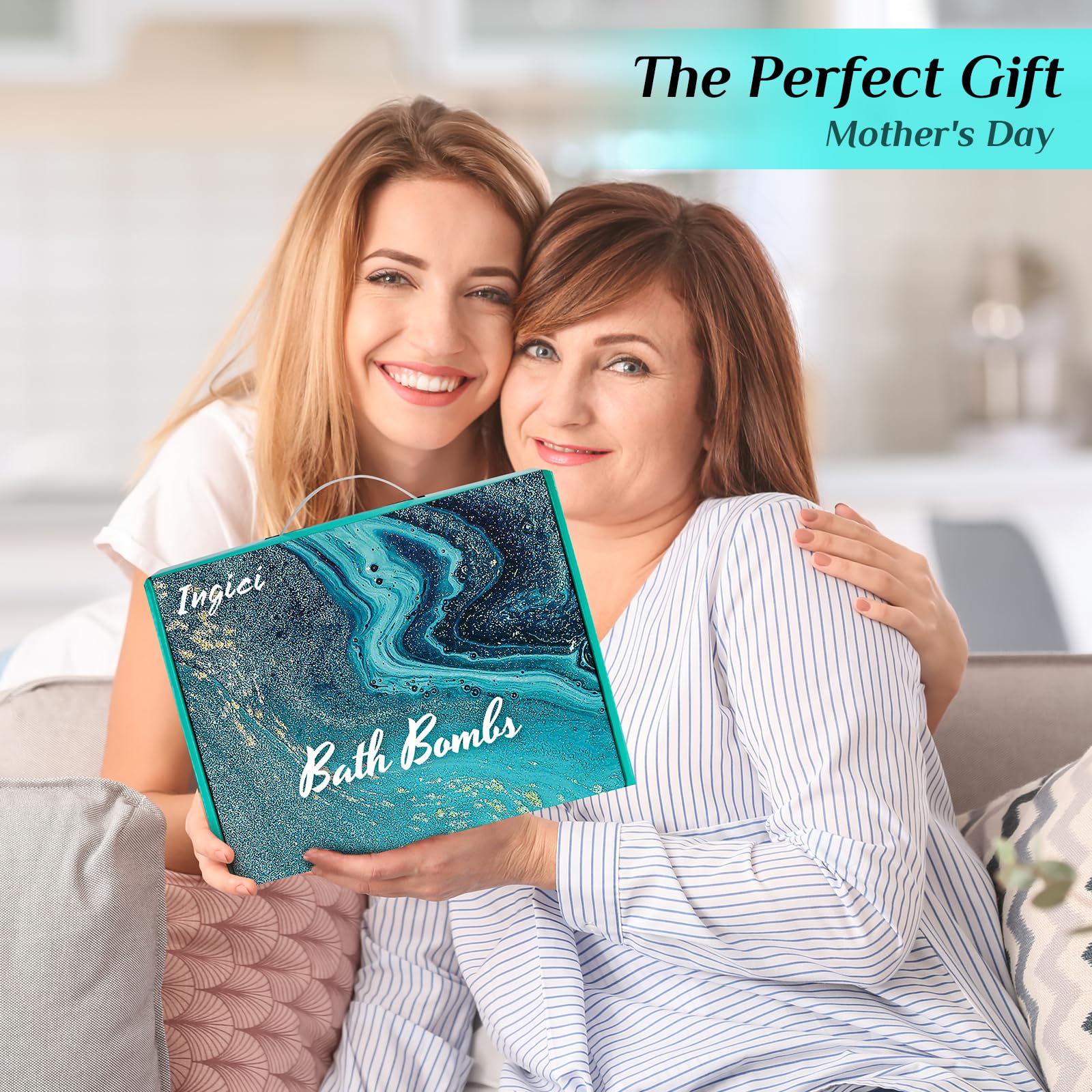 Ingici Bath Bombs Gift Set - 20Pcs Bath Bombs for Women, Christmas Gifts for Women, Birthday Gifts for Women, Christmas Stocking Stuffers for Women
