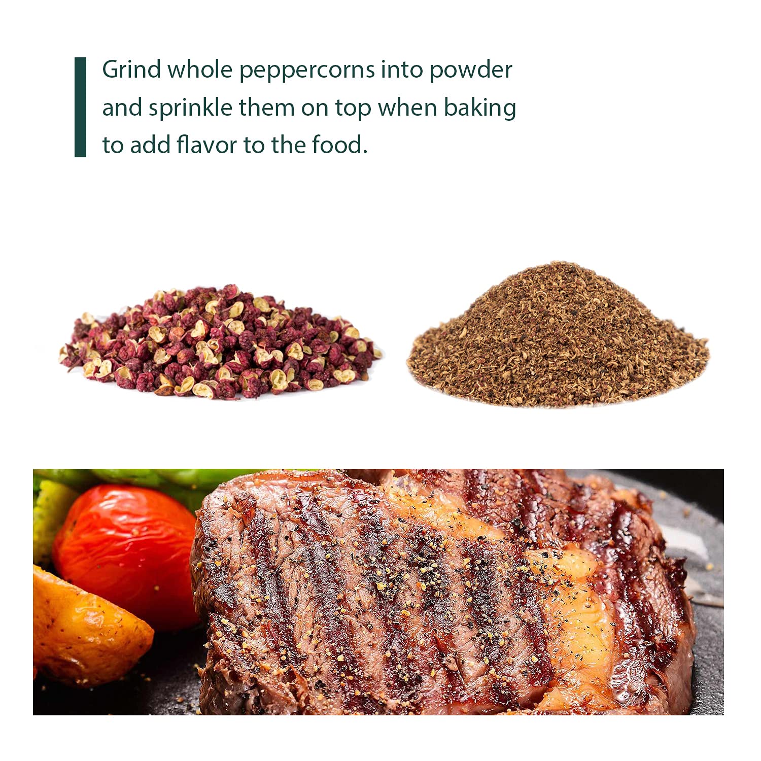 Soeos Sichuan Peppercorns, 8oz(227g), Authentic Szechuan Red Peppercorn, Numbing and Tingle Effect, Less Seeds, Strong Flavor, Essential for Mapo Tofu, Kung Pao Chicken and Asine Cusine