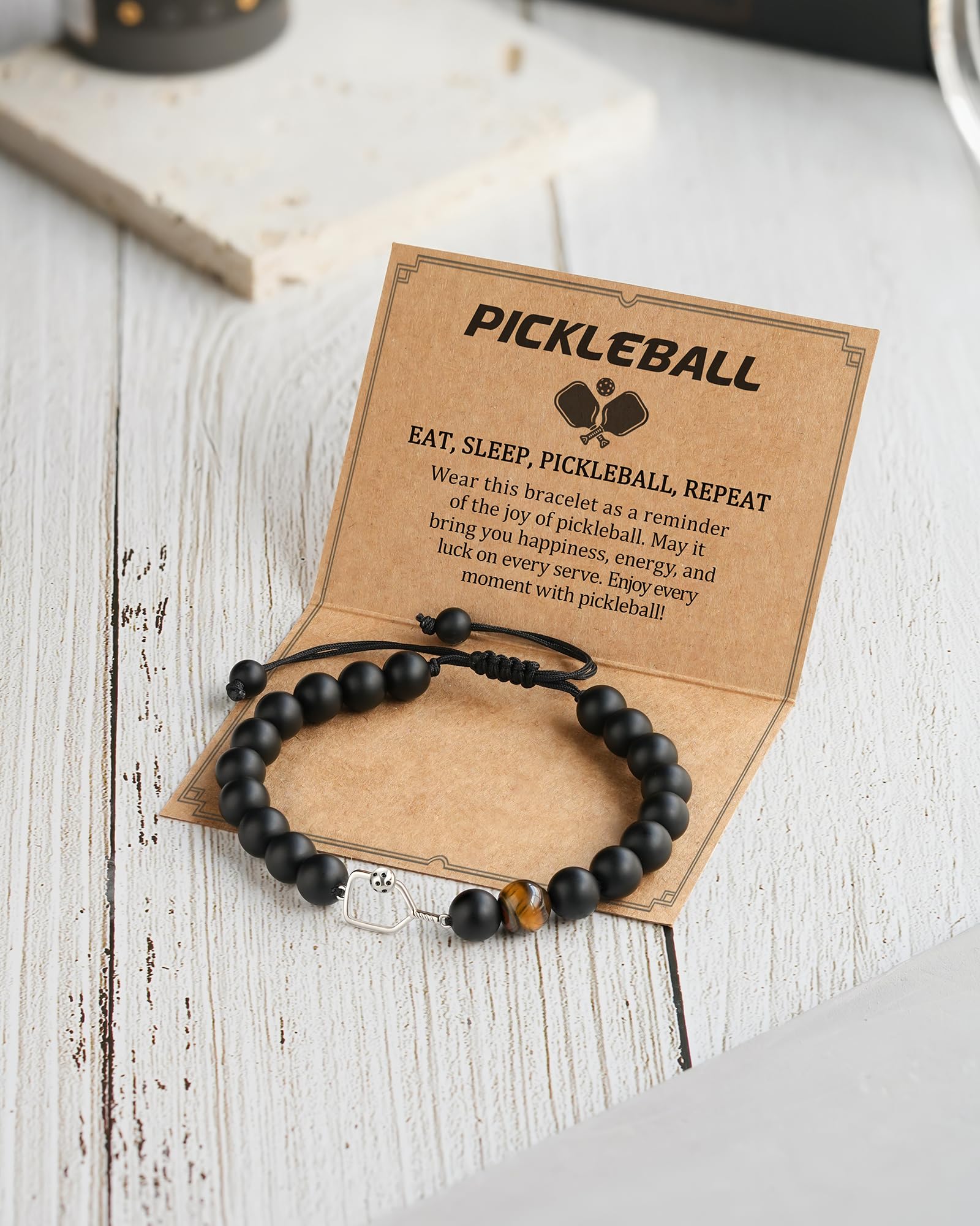 JOGDIAM Pickleball Bracelet Gifts for Men Pickleball Accessories Gifts for Pickleball Lovers