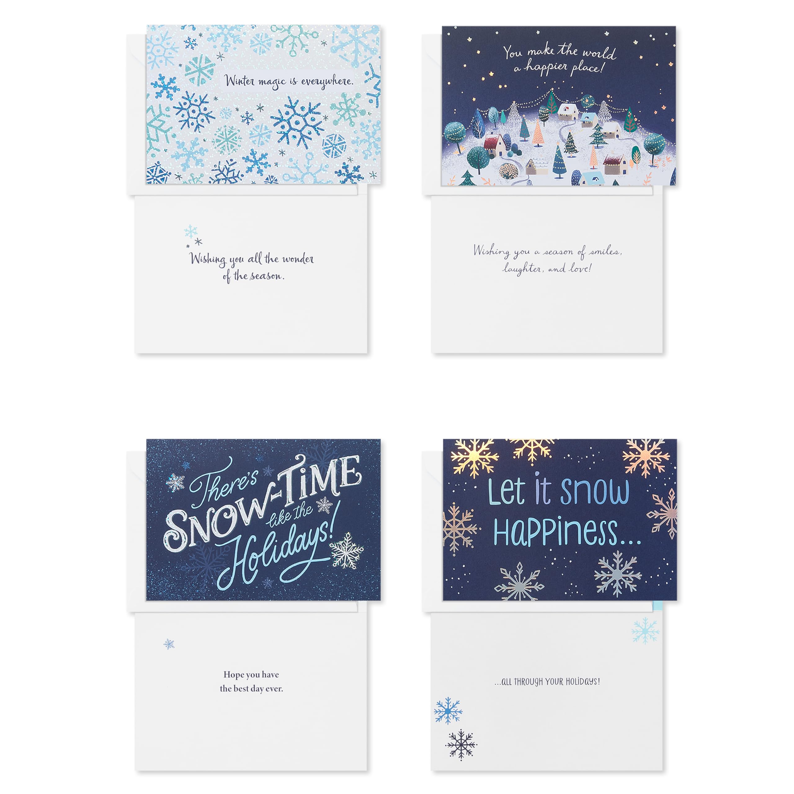 American Greetings Christmas Cards with Envelopes, Happy Holidays (15-Count)