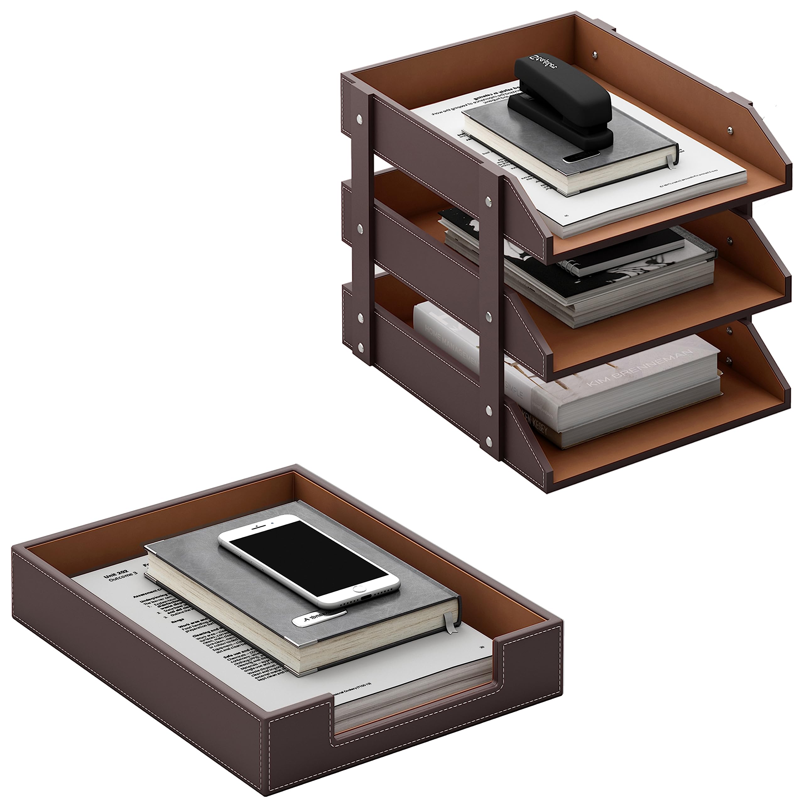 Thipoten Leather Desk Organizer