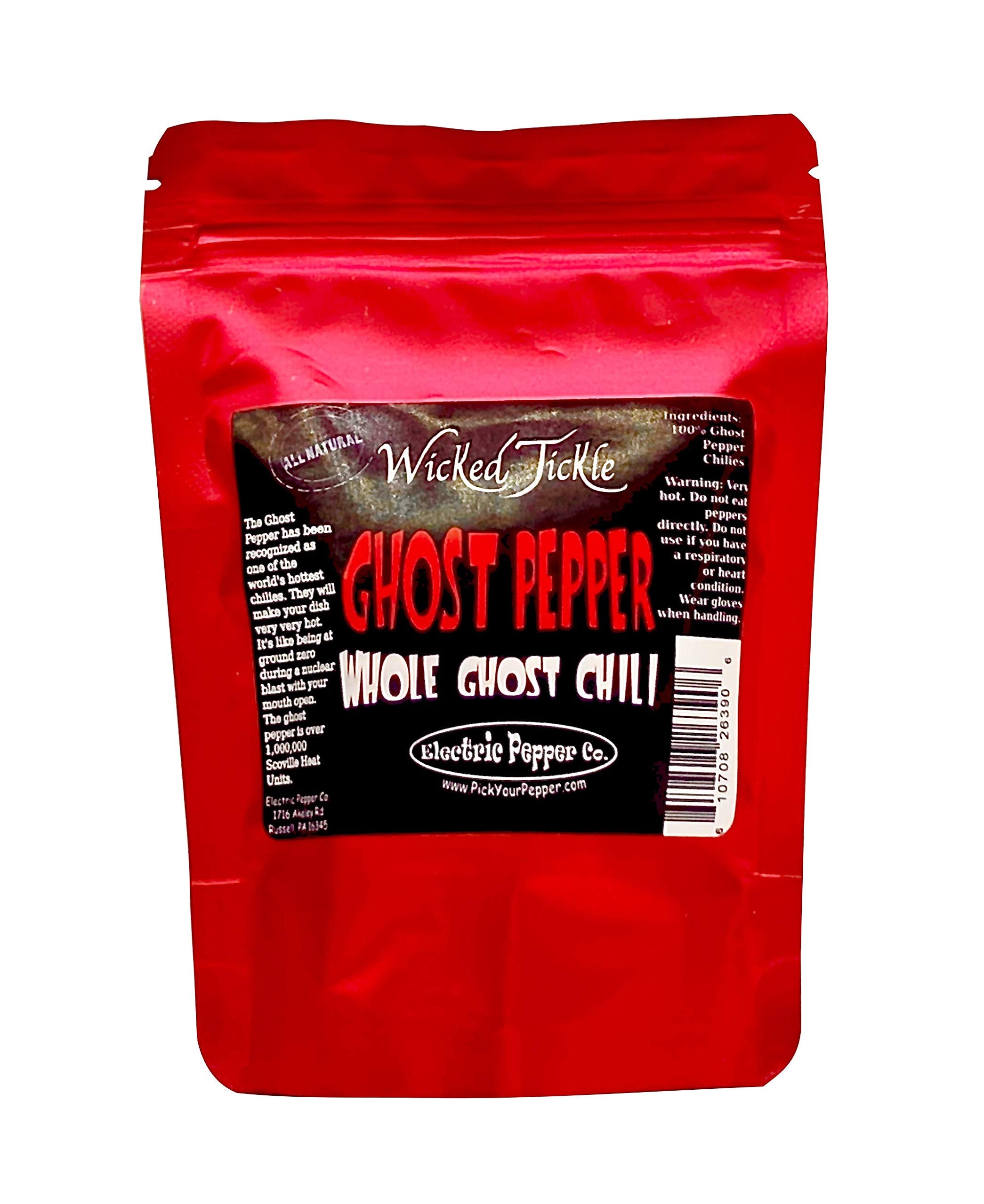 Wicked Tickle Superhot Chili Pepper Gift Set – Ghost, Scorpion & Reaper Whole Dried Peppers