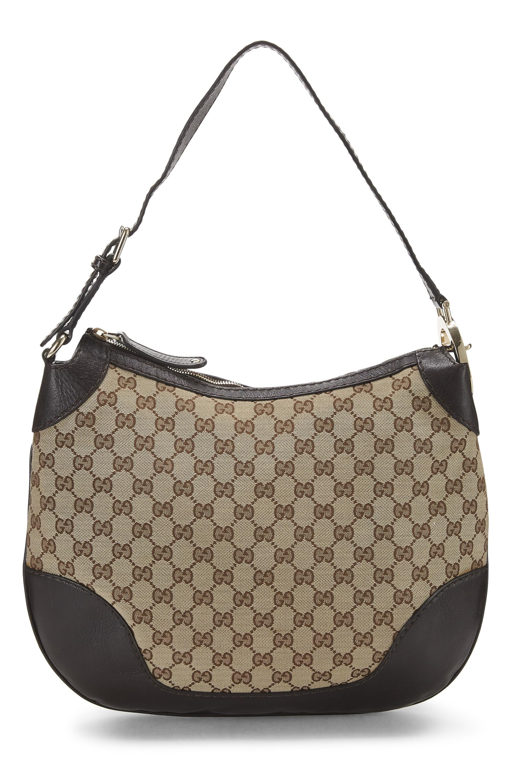 Gucci, Pre-Loved Original GG Canvas Charlotte Hobo, Brown