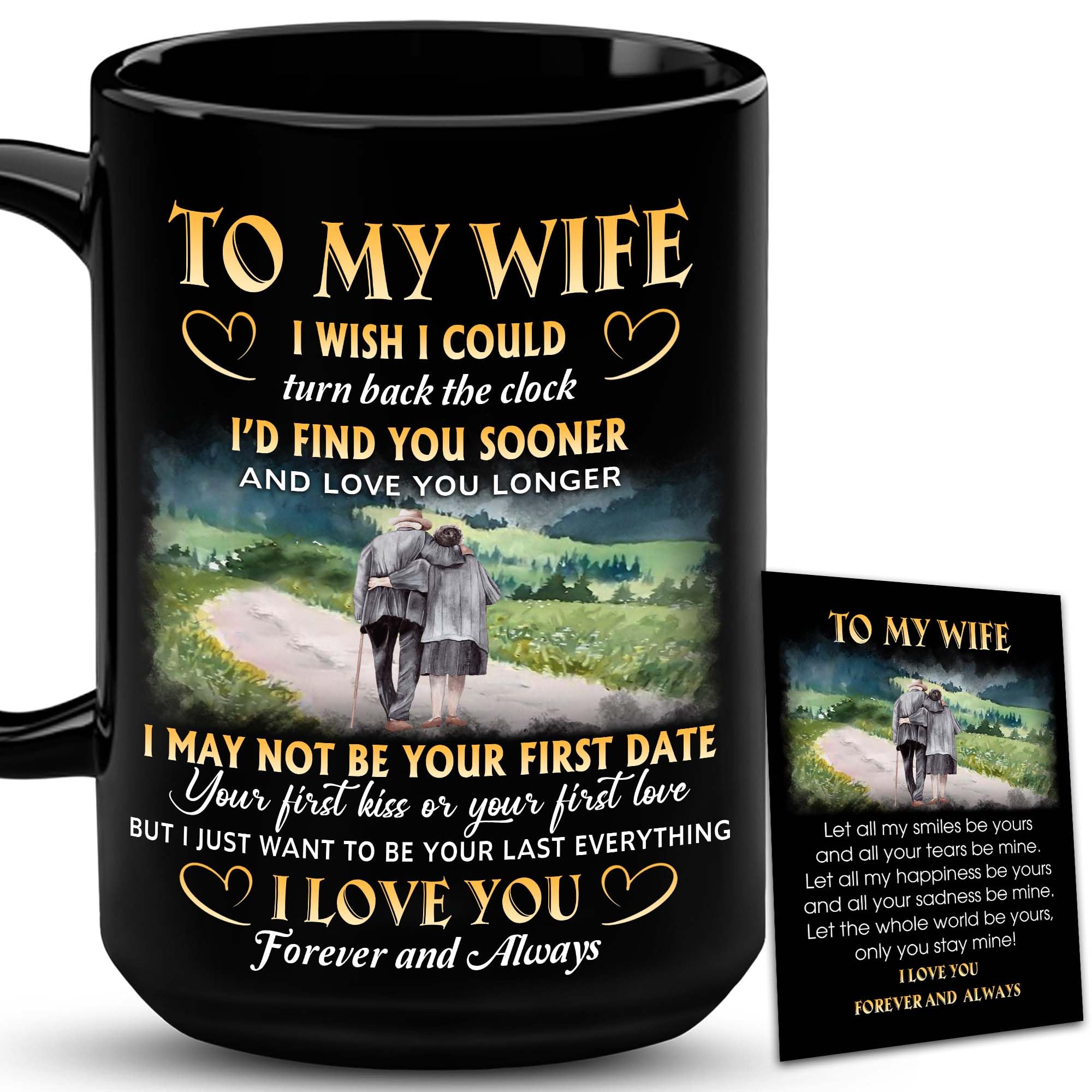 VUNVUT86 Christmas Gift For Wife - Wife Gifts - Valentine Day Gifts For Wife - To My Wife Mug 15OZ - Mothers Day, Anniversary, Birthday Gifts For Wifey, Bride, Fiancee, Mom, Mrs, Her, Women