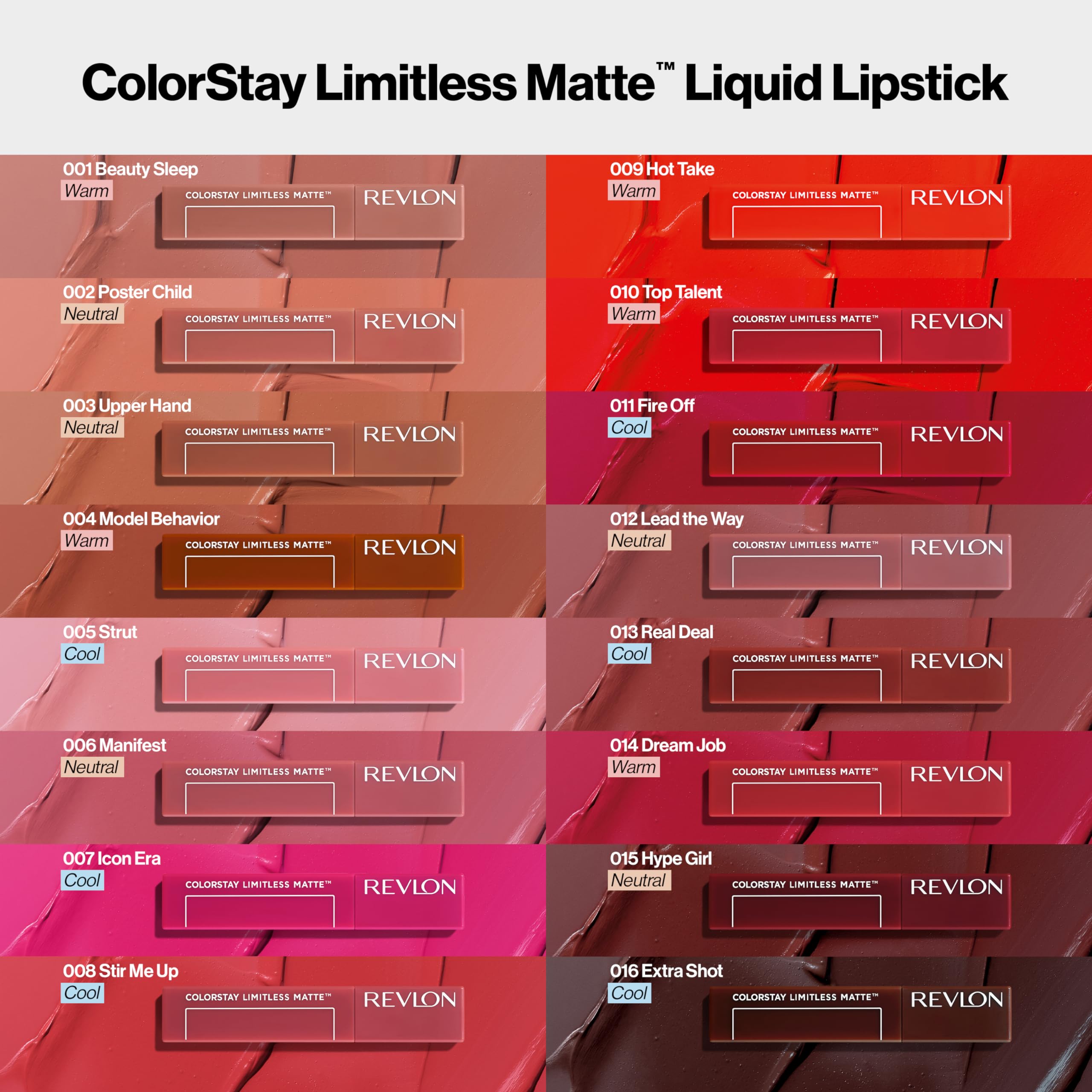 Revlon ColorStay Limitless Matte Liquid Lipstick, Lip Makeup Stocking Stuffers for Women, Vegan, No-Budge, Waterproof, 010 Top Talent, 0.17 fl oz