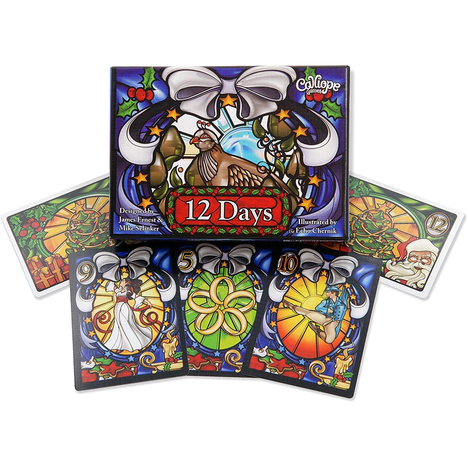 Calliope Games 12 Days of Christmas Kids Games Fun Card Game for Family Kid and Adults Gifts for Stocking Stuffer 3-5 Player