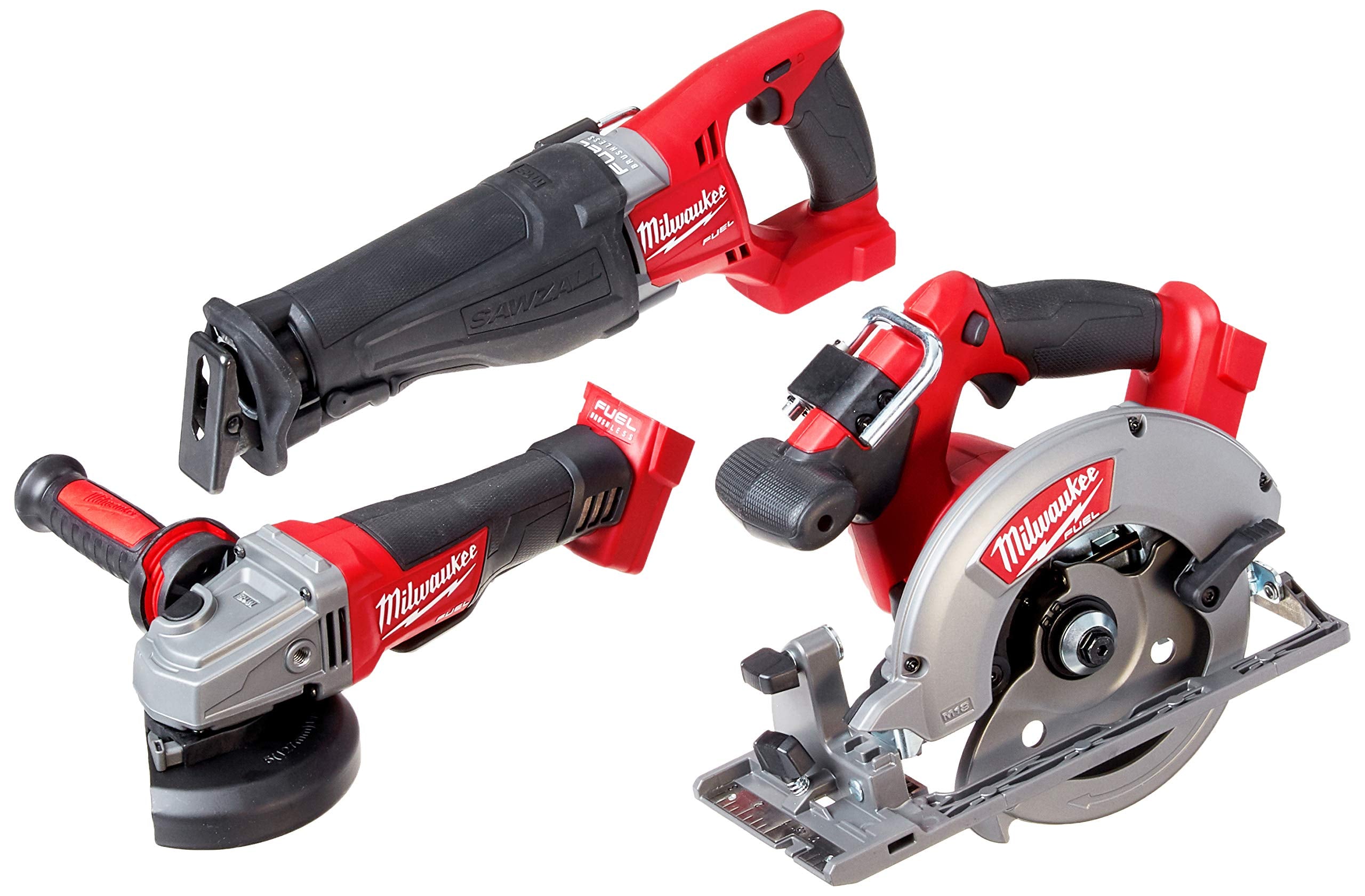 Milwaukee 2896-26 M18 Fuel 18-Volt Lithium-Ion Brushless Cordless Combo Kit (6-Tool) with (2) 5.0 Ah Batteries, (1) Charger, (2) Tool Bags