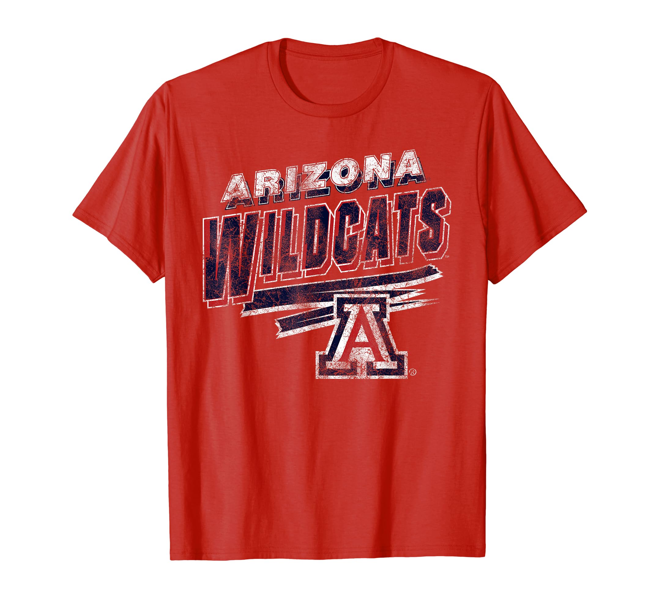 Arizona Wildcats Vintage Distress 90's Red T-Shirt