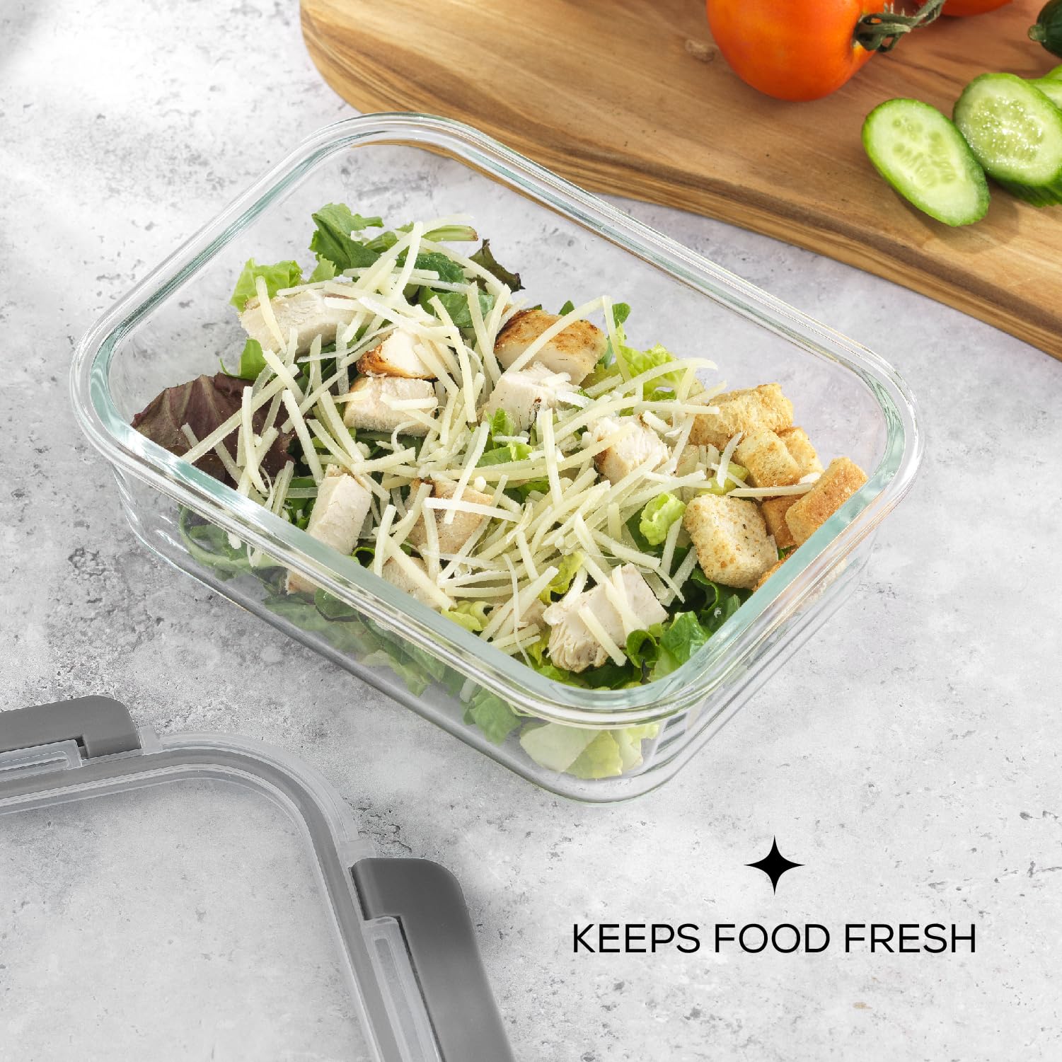 JoyJolt Glass Food Storage Containers with Lids. 5 Pack Glass Meal Prep Containers Reusable 35oz Single Compartment Airtight Container Set. Lunch Containers for Adults and Kitchen Storage Containers