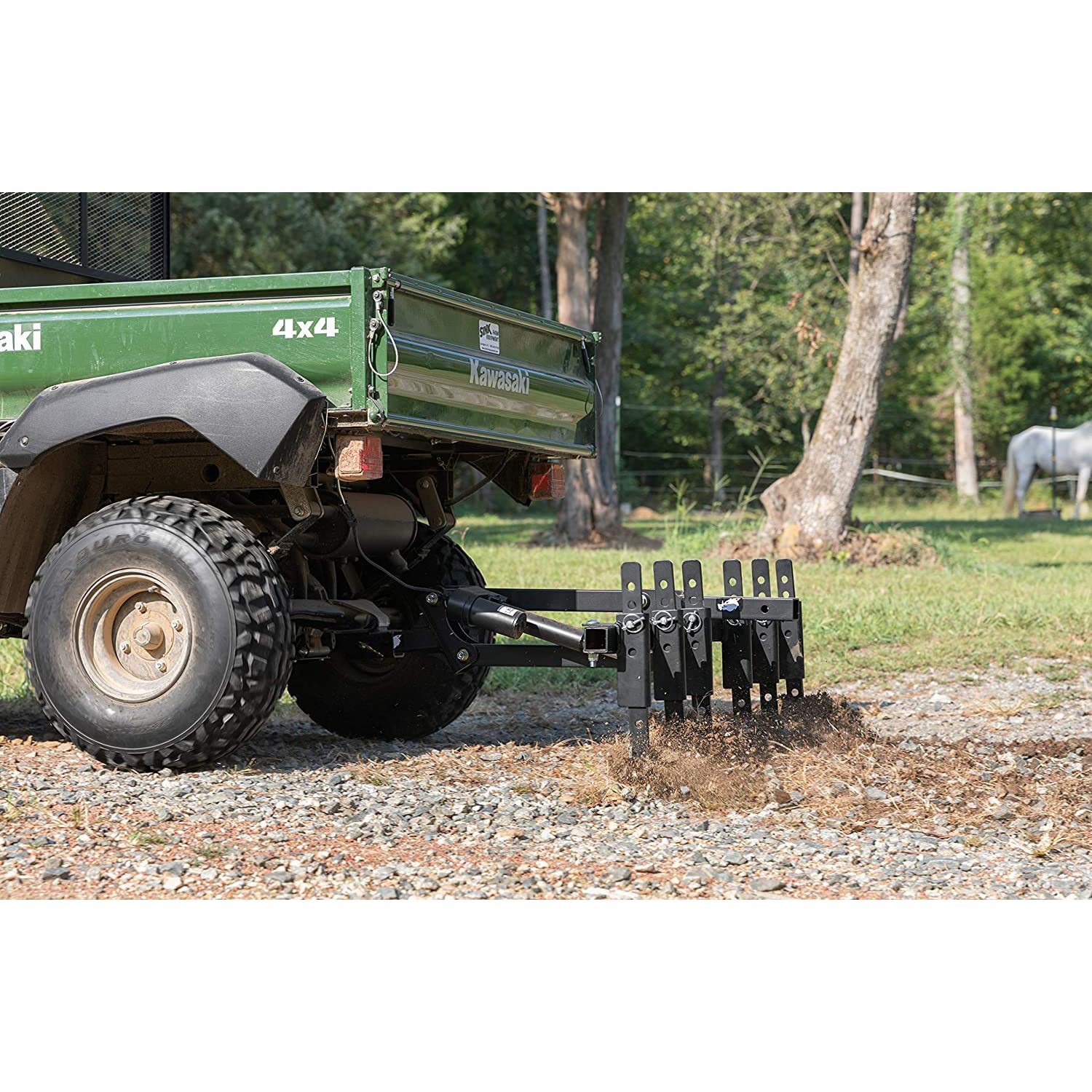 Black Boar ATV/UTV Plow Implement, Breaks Up Hard Ground w/6 Independently Adjustable Chisels, Use to Cultivate, Establish Food Plot, Maintain Land (66003)
