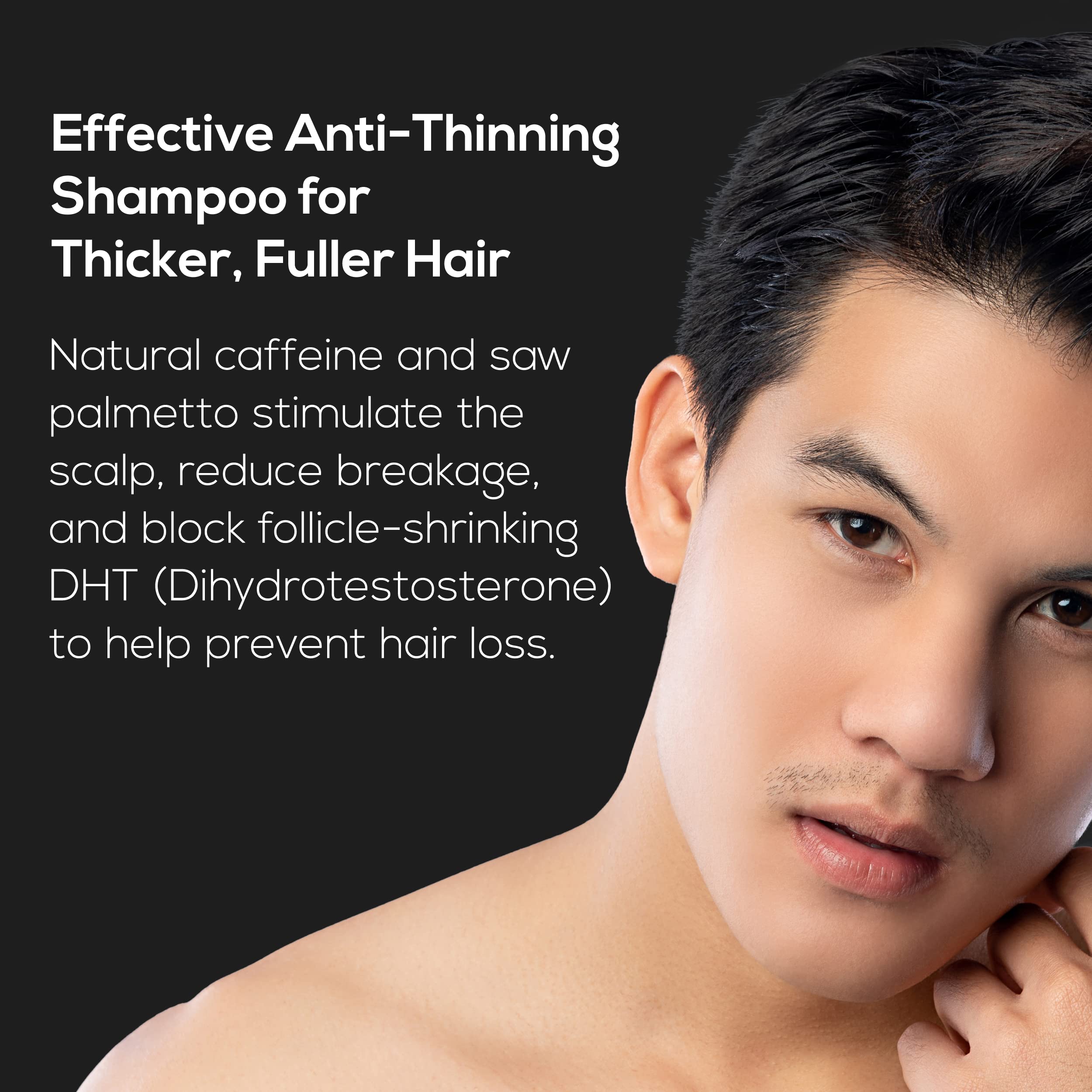 Ultrax Labs Hair Thickening Shampoo for Thinning Hair and Hair Loss - Hair Surge 8 oz for Women and Men - Powered with Caffeine and Saw Palmetto