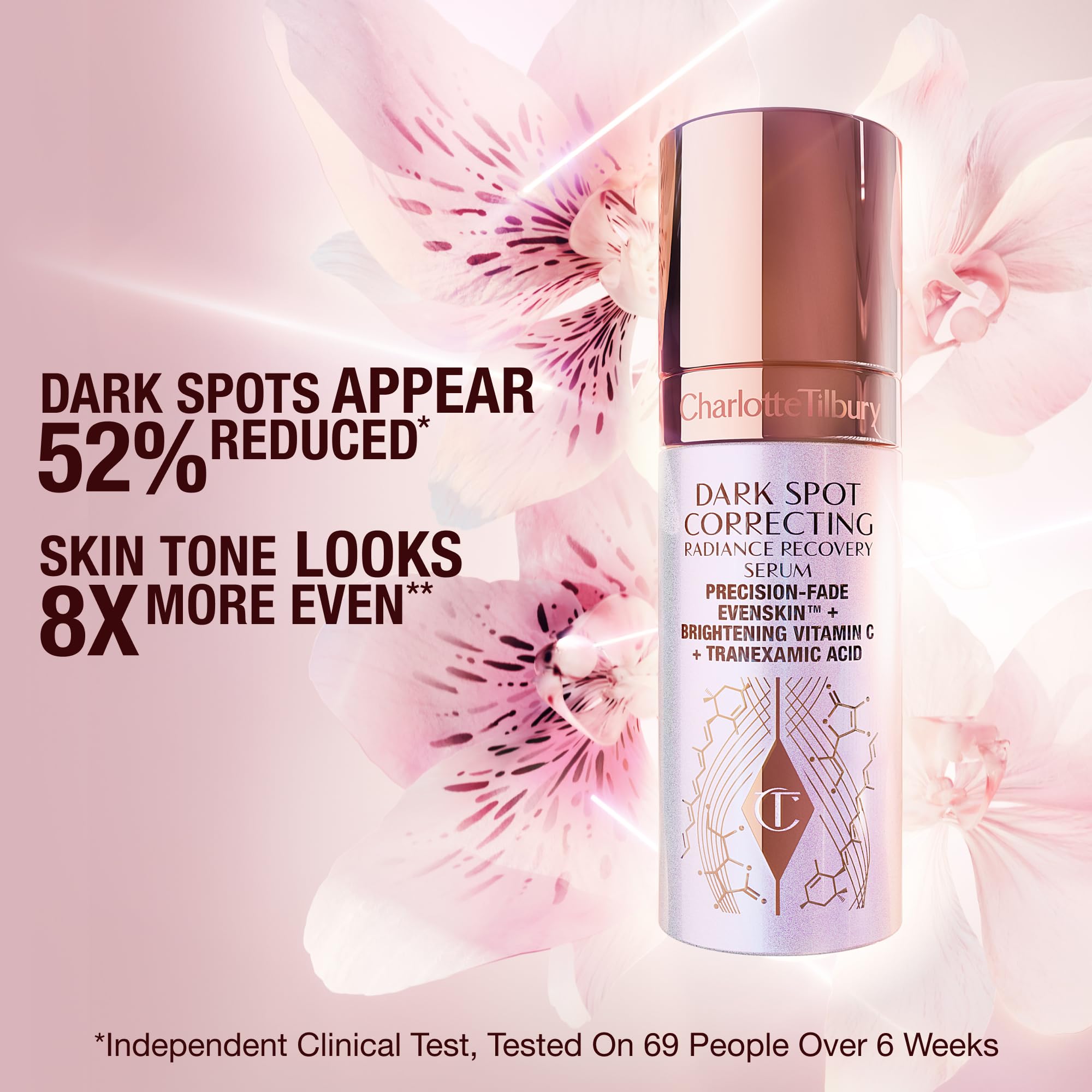 Charlotte Tilbury Radiance Recovery Dark Spot Serum - Dark Spot Corrector & Vitamin C Serum for a Brighter-Looking Complexion - Helps Reduce the Appearance of Redness & Uneven Skin Tone (10ml)