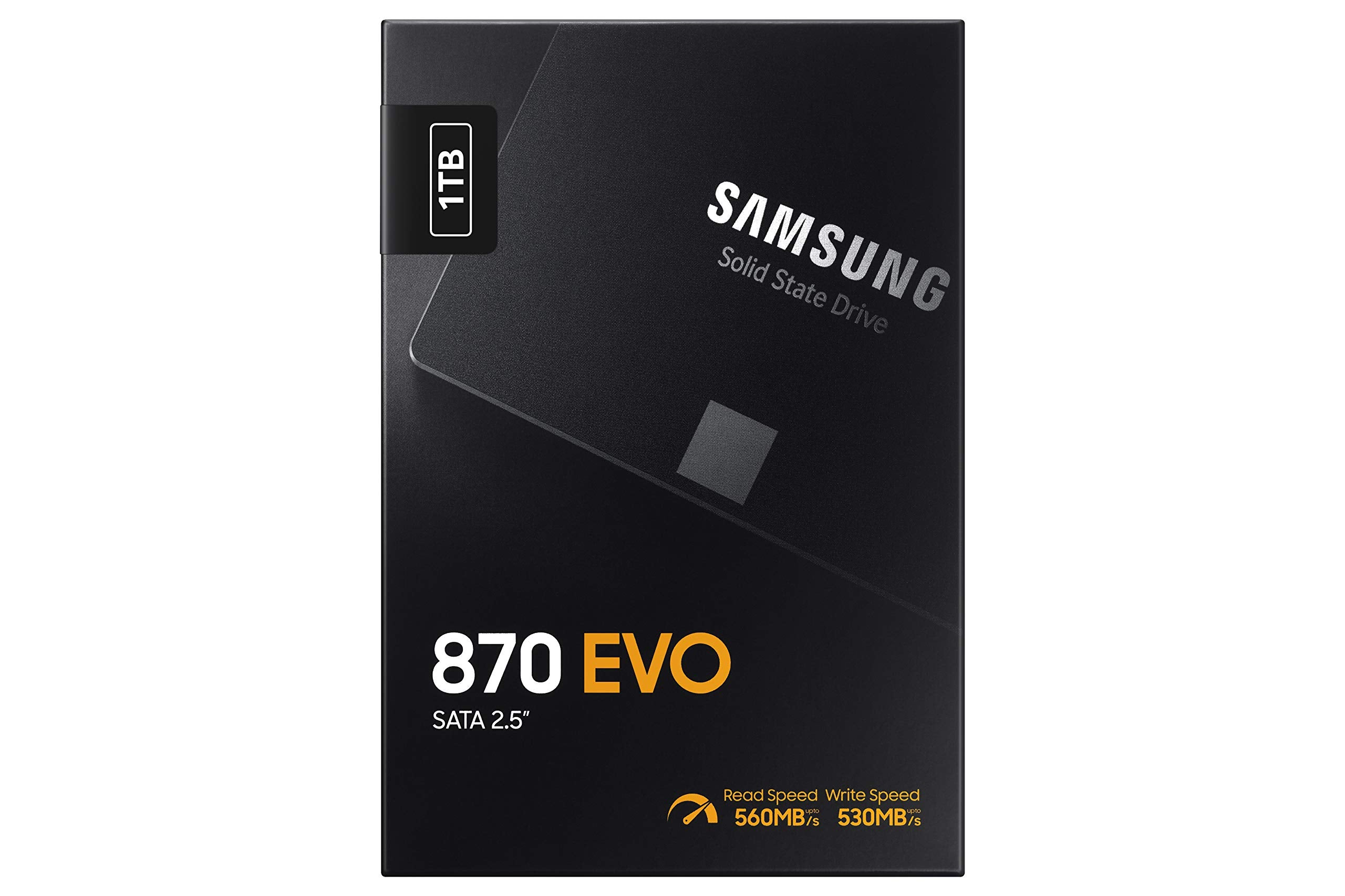 Samsung 870 EVO SATA III SSD 1TB 2.5” Internal Solid State Drive, Upgrade PC or Laptop Memory and Storage for IT Pros, Creators, Everyday Users, MZ-77E1T0B/AM