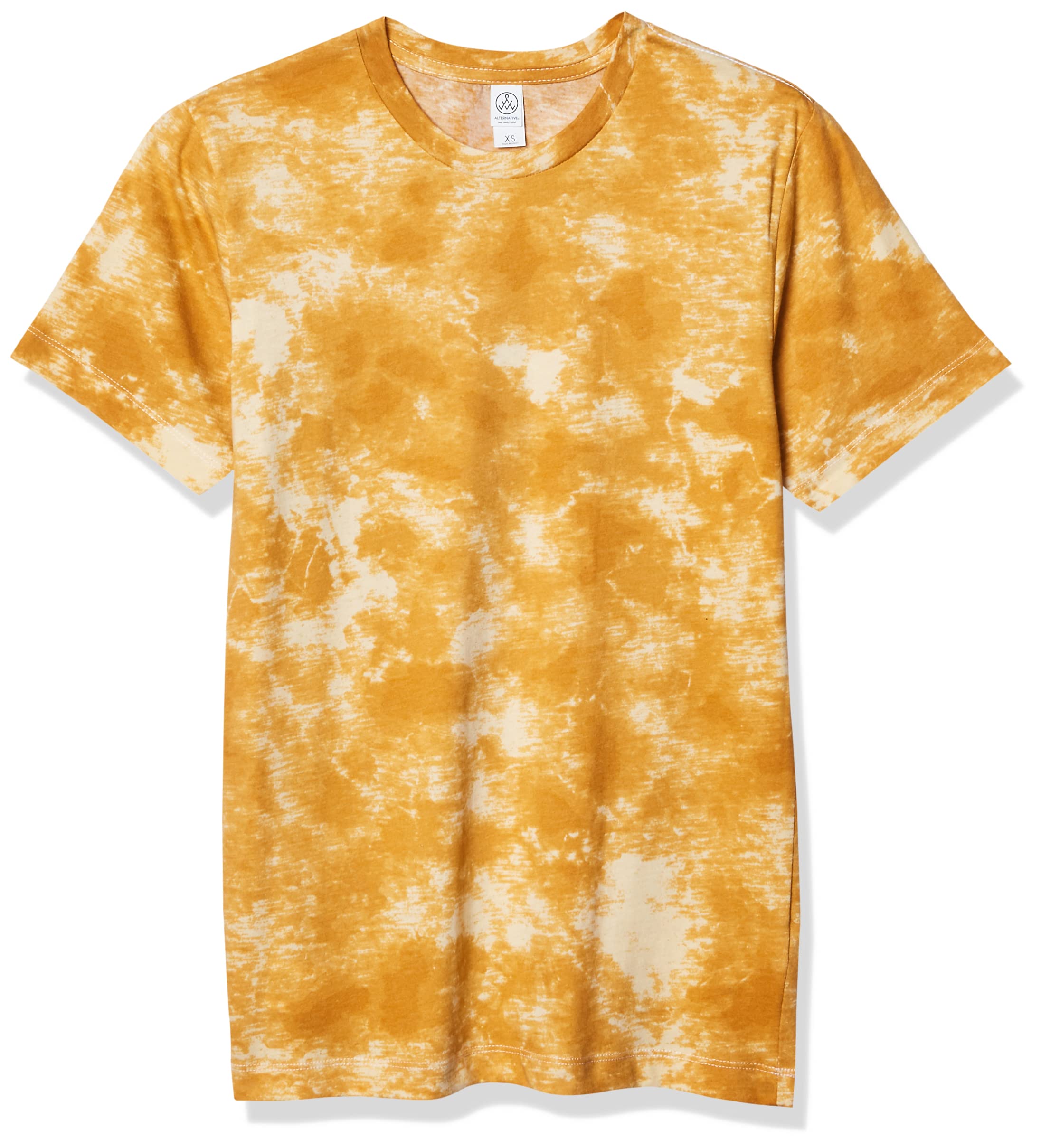 Alternative Men's Go-to Tee, Gold Tie Dye, XX-Large