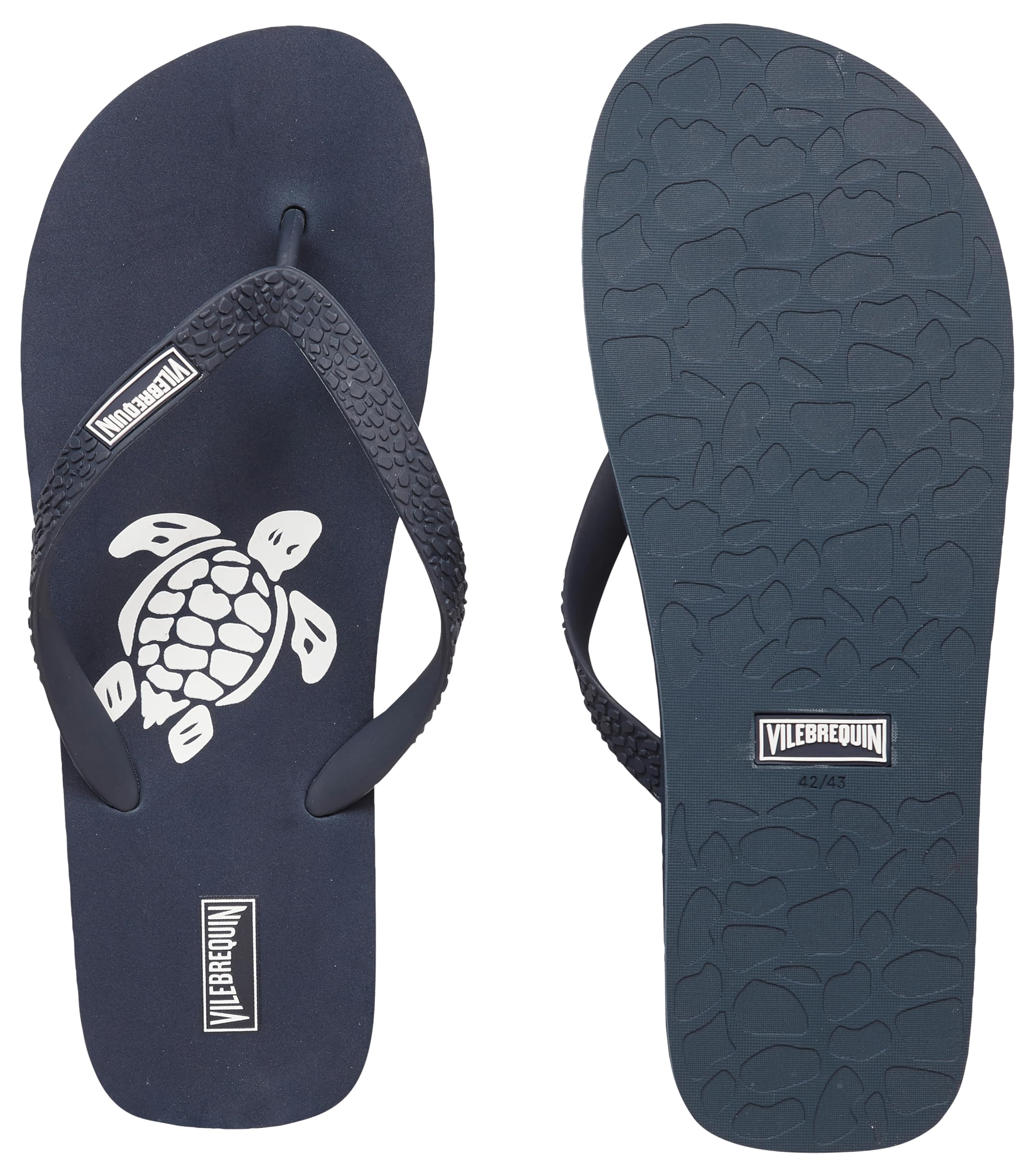 Men Flipflop Turtle, Navy 2, 44/45