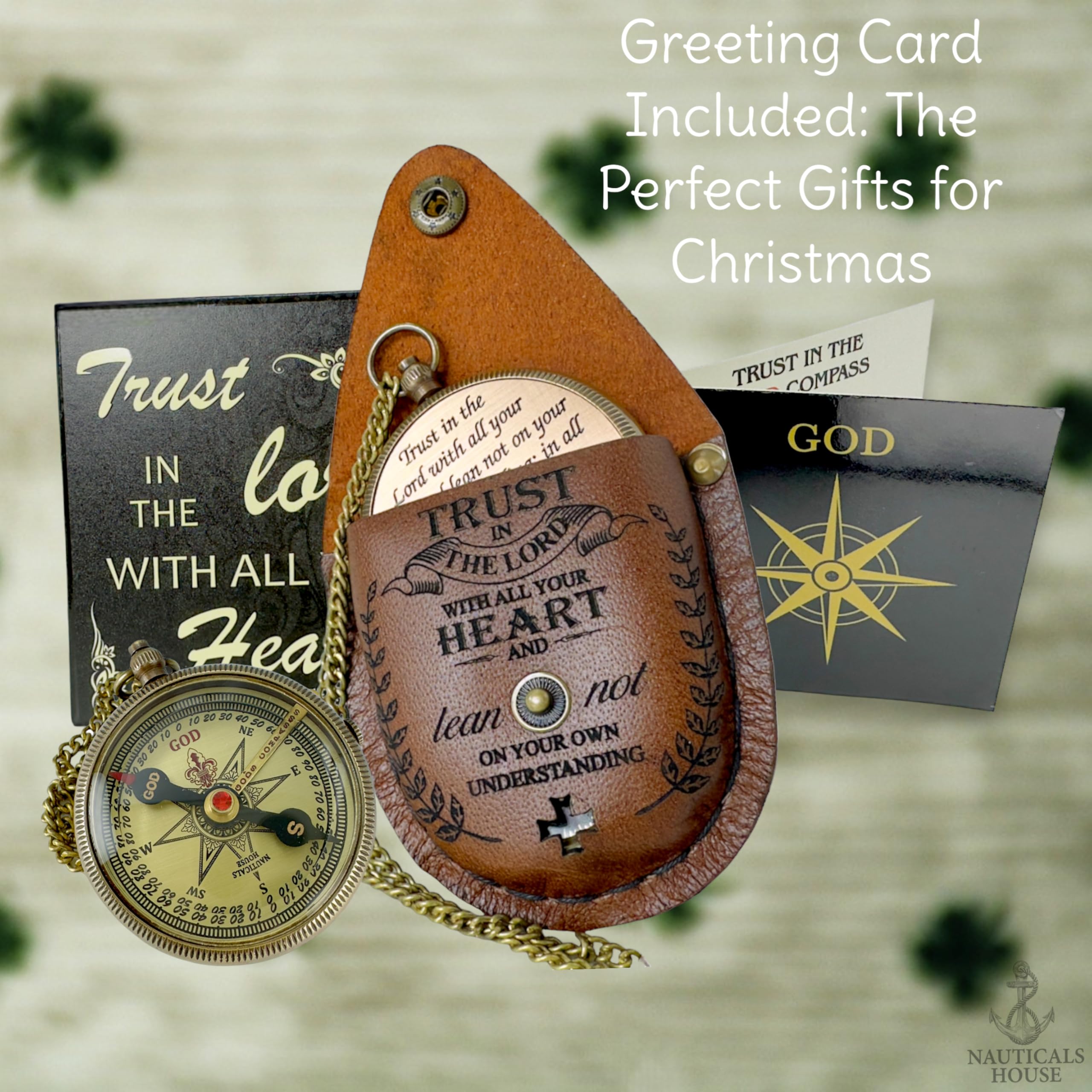 Trust in The Lord with All Your Heart- Proverbs 3:5-6 Inspirational Gifts for Men, Boys and Girls, Religious Gifts, Baptism Gifts, Unique Pastors Gift, Perfect Hiking Gifts for Any Special Occasion.