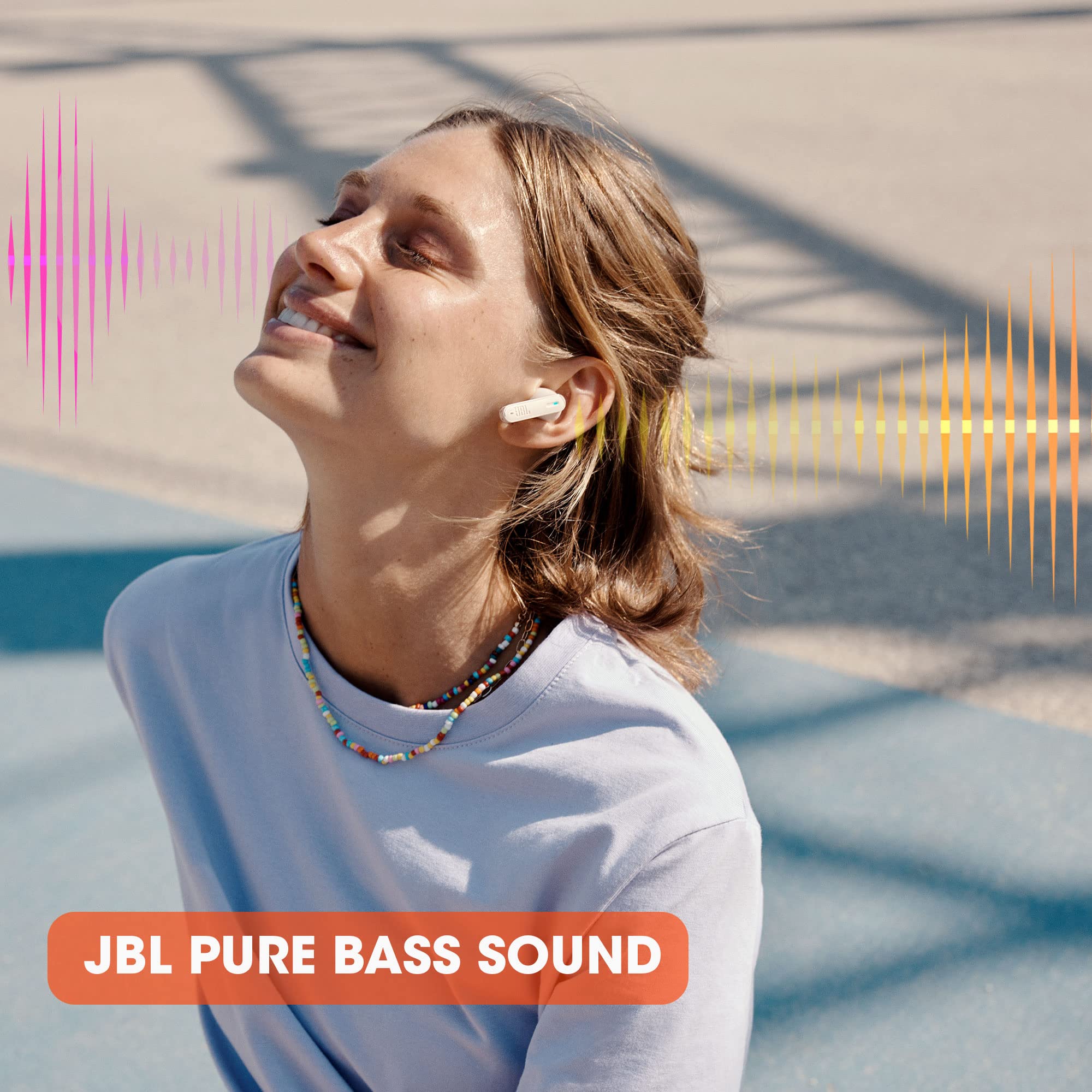 JBL Tune 230NC TWS - True Wireless In-Ear Headphones, Active Noise Cancelling with Smart Ambient, JBL Pure Bass Sound, 4 mics for perfect voice calls, IPX4, 40Hrs of battery life (Blue)