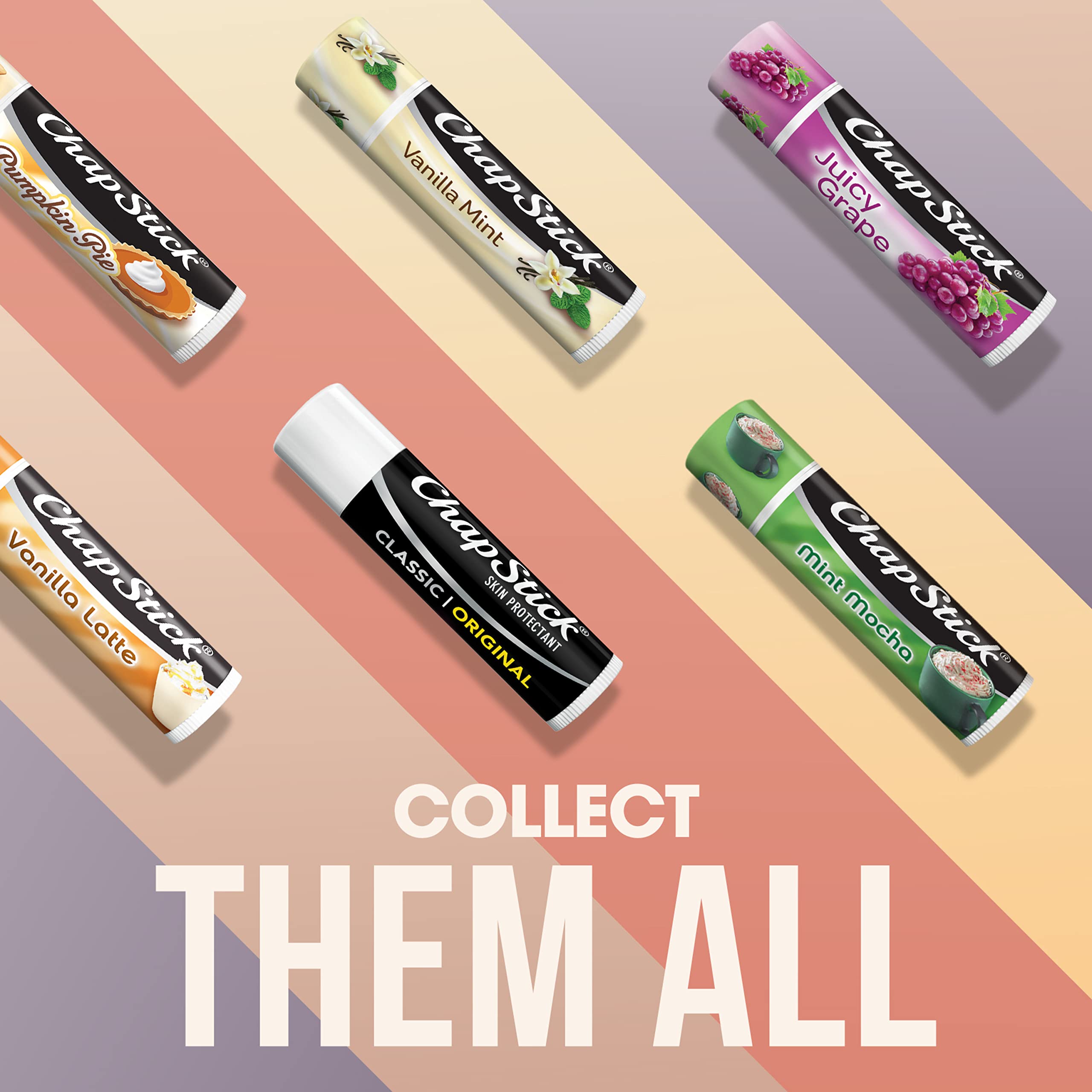 ChapStick Classic Original Lip Balm Tubes, Lip Care - 0.15 Oz (Pack of 12)