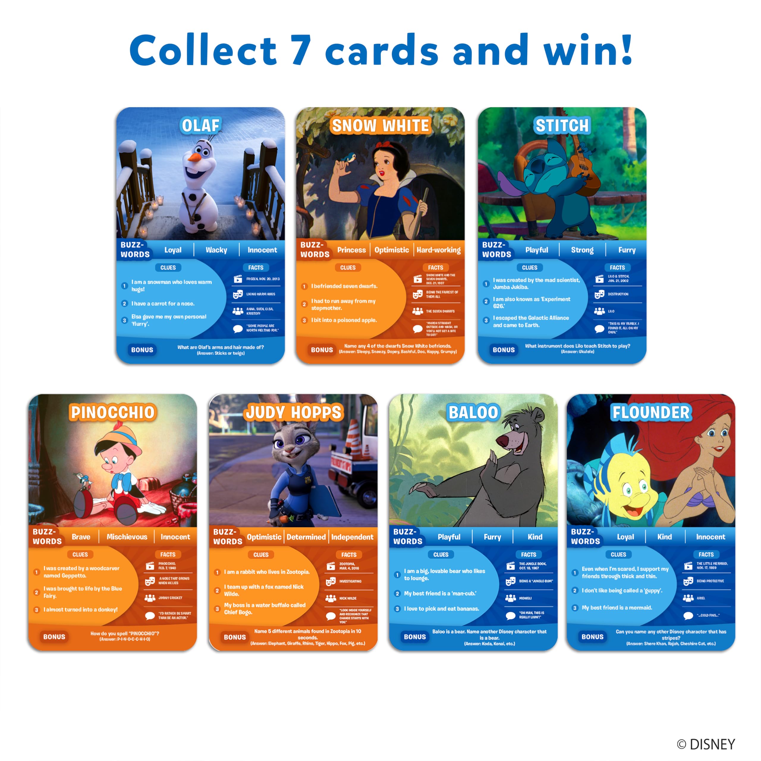 Skillmatics Collectible Card Game - Guess in 10 Disney, Stocking Stuffers, Perfect for Kids, Teens, Adults Who Love Board Games, Cinderella, Mickey Mouse, Gifts for Ages 6, 7, 8, 9 and Up