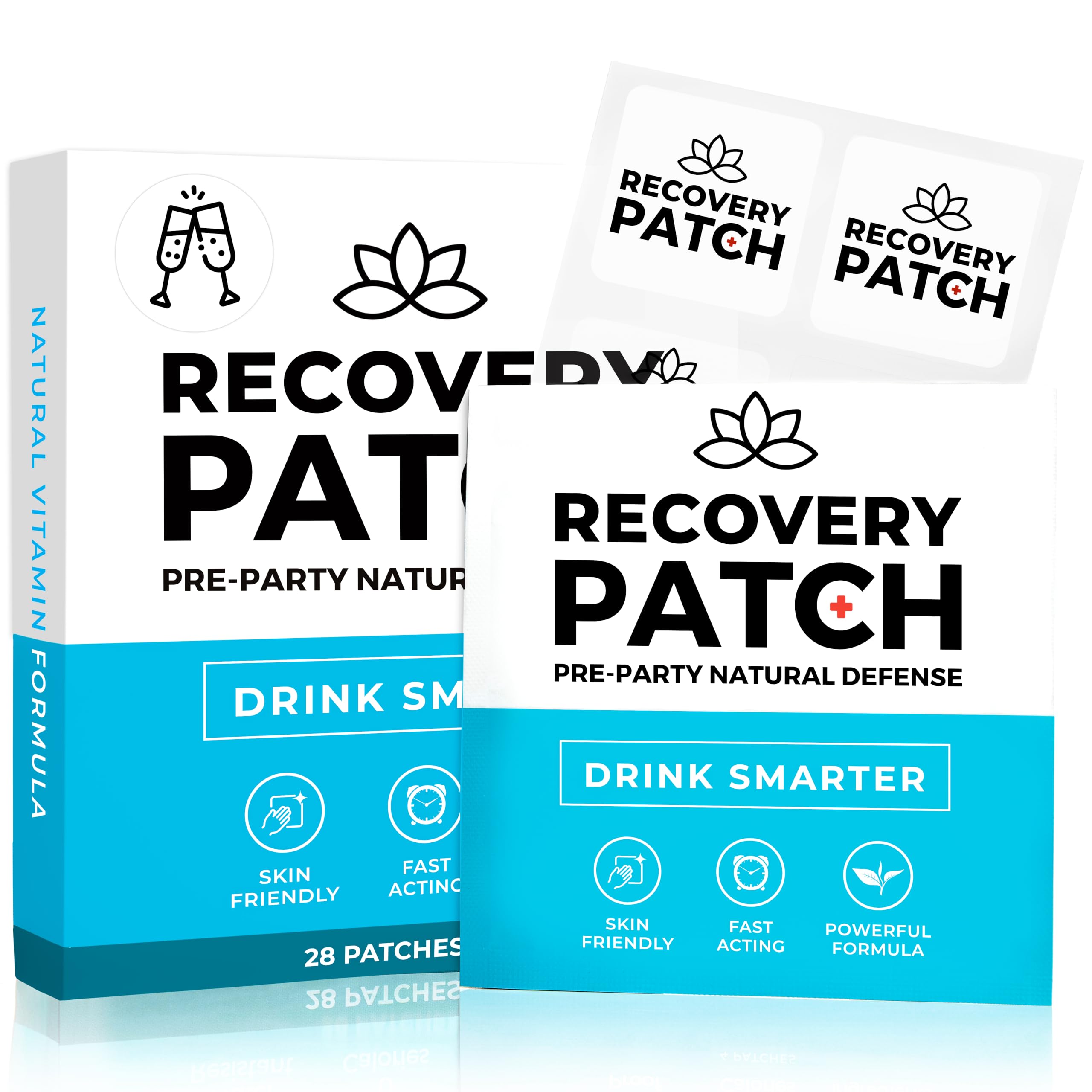 Party Treats Patches 28 Pack - Wake Up Refreshed & Energized with Our 100% Natural Ingredients Party Patch - Skin-Friendly & Waterproof - Enhanced Morning Formula…