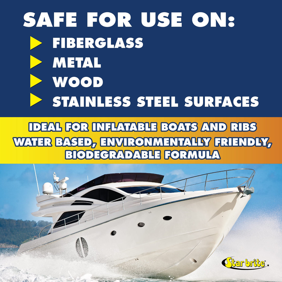 STAR BRITE Heavy Duty Boat Bottom Cleaner - Fiberglass, Wood, Iron, Painted Surfaces & More, 32oz (092232P)