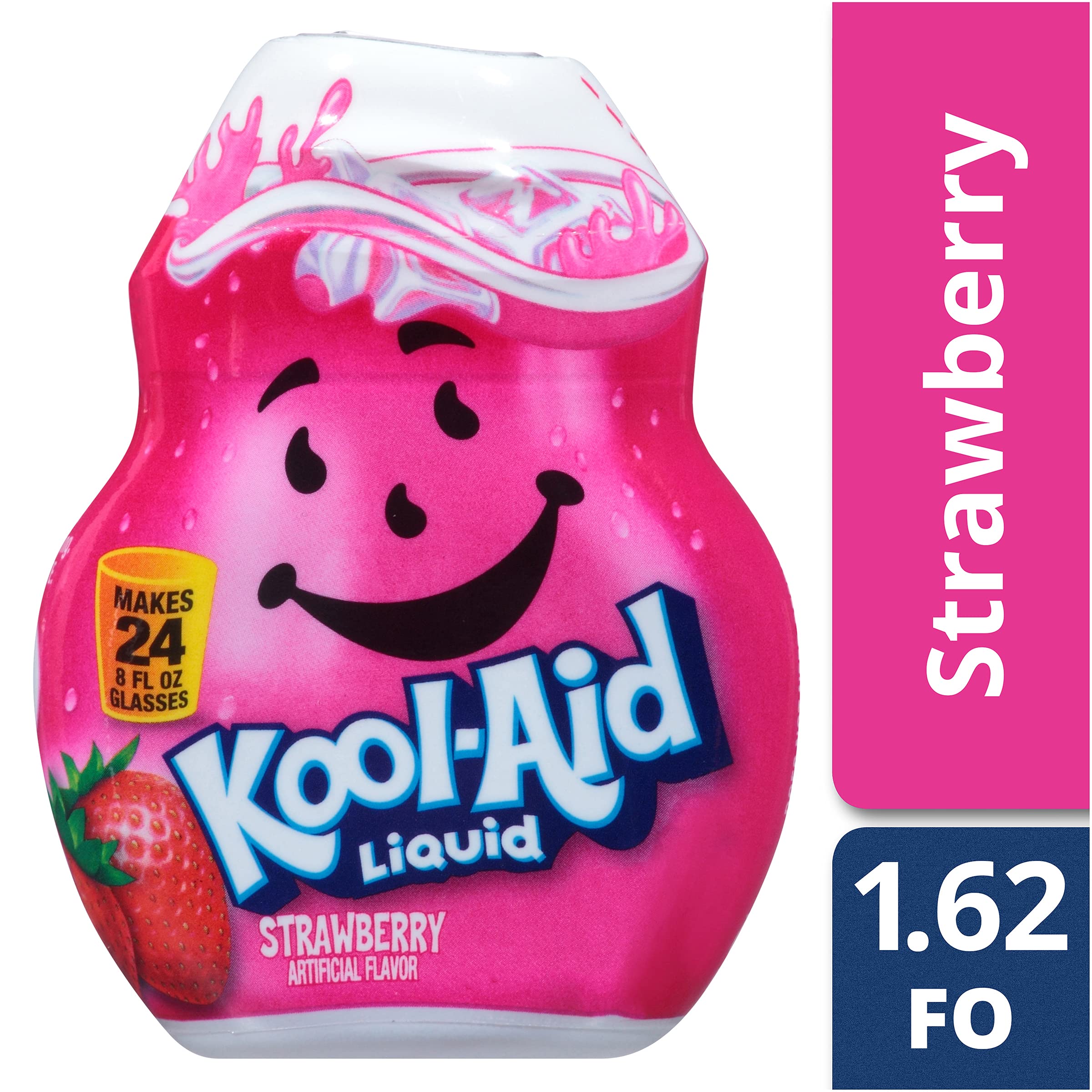 Kool-Aid Soft Drink Mixed (1.62 Fl Oz (Pack of 4), Strawberry)