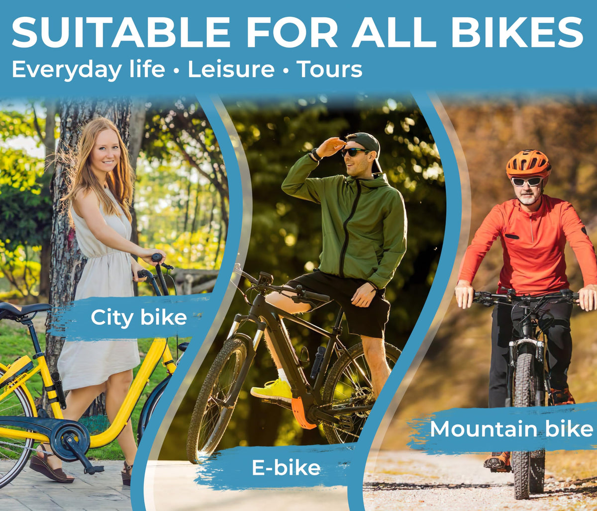 WIDDER Very long [47"] security folding lock - foldable bicycle lock with 4 keys | Folding bike lock with frame mount bracket, no rattling | Ideal as ebike lock, e scooter lock & bicycle lock with key
