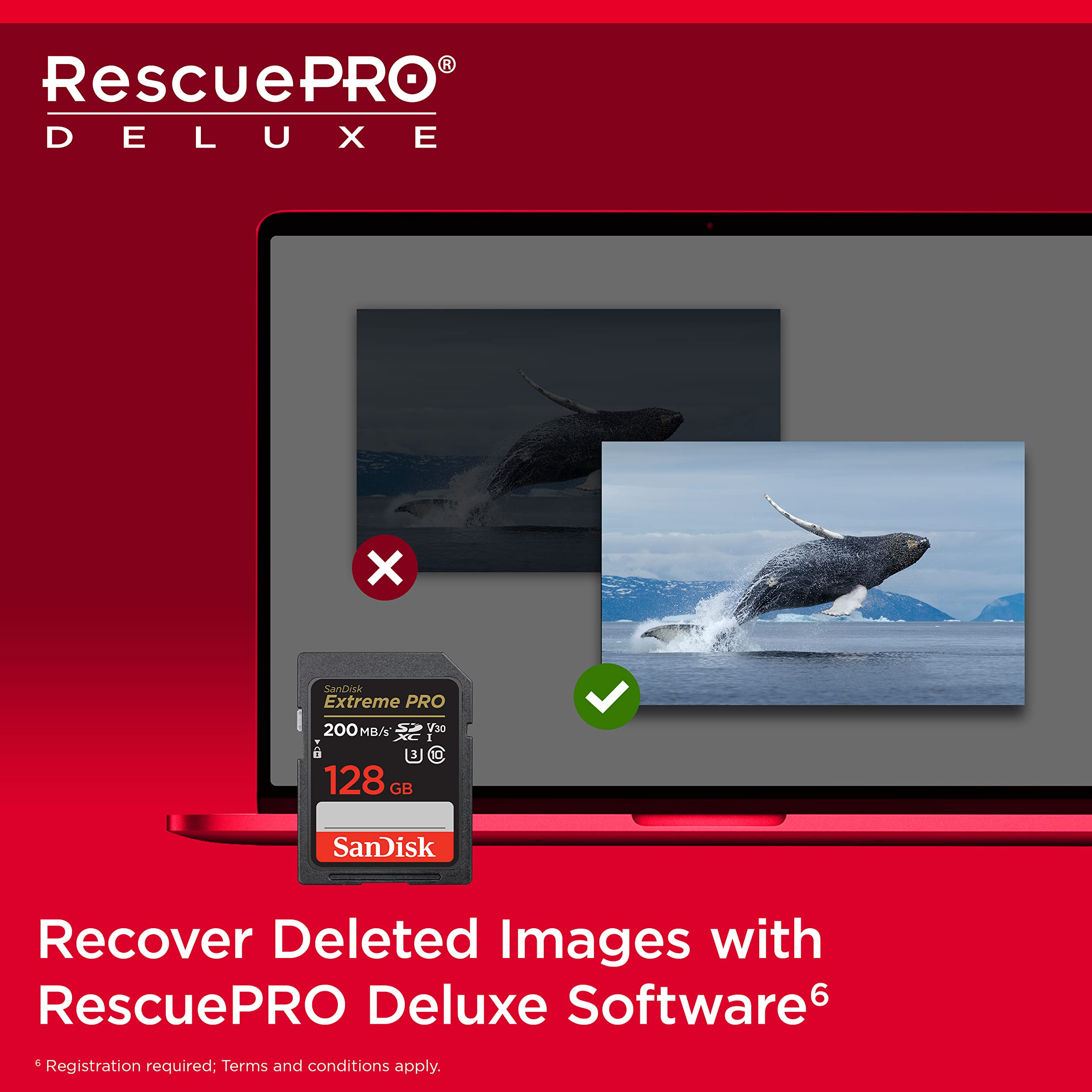SANDISK 128GB Extreme PRO SDXC UHS-I Memory Card - C10, U3, V30, 4K UHD, SD Card - SDSDXXD-128G-GN4IN
