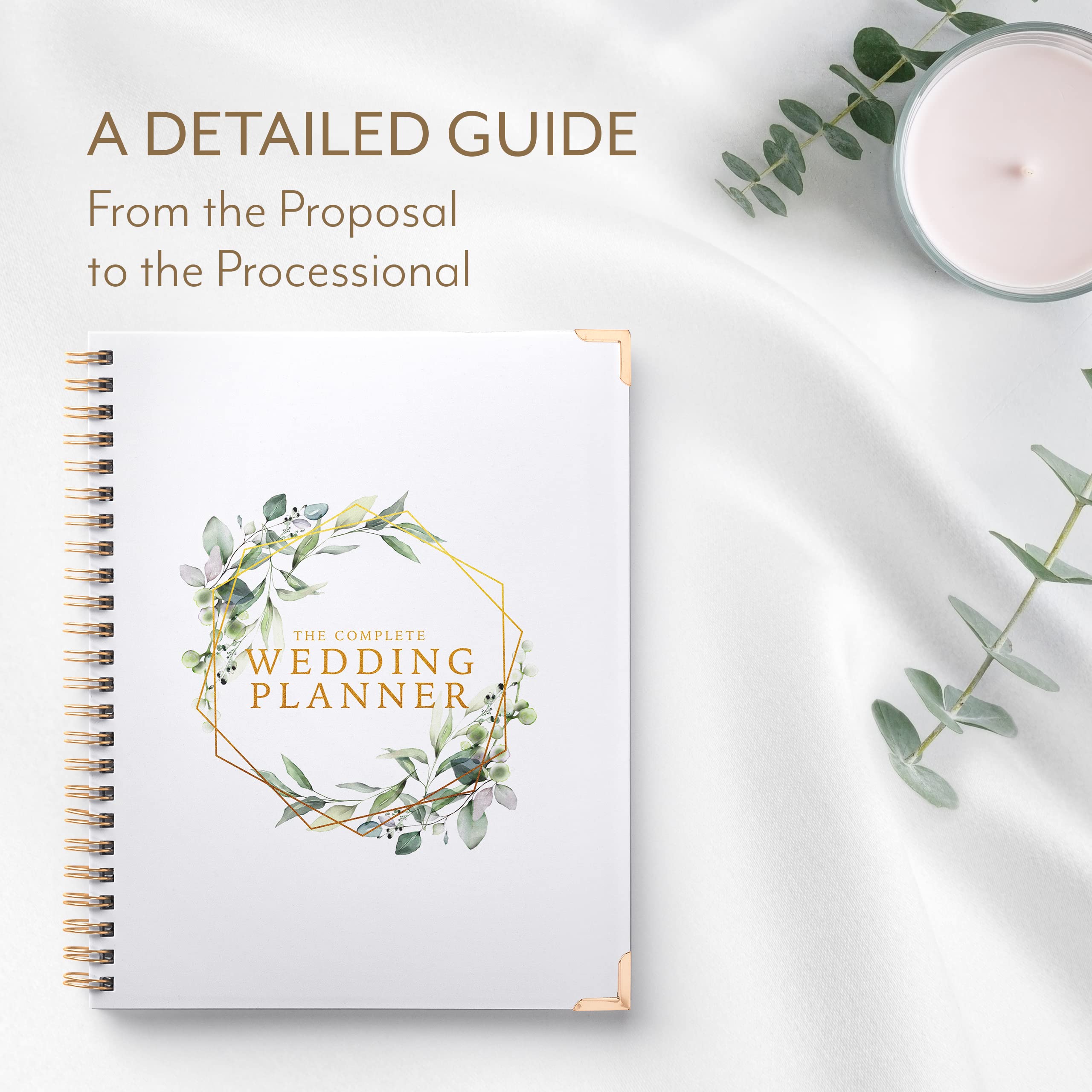 Your Perfect Day Wedding Planner for Bride - Wedding Planning Book and Organizer, Bridal Wedding Planner Book & Binder with Wedding Countdown Calendar (FLORAL)