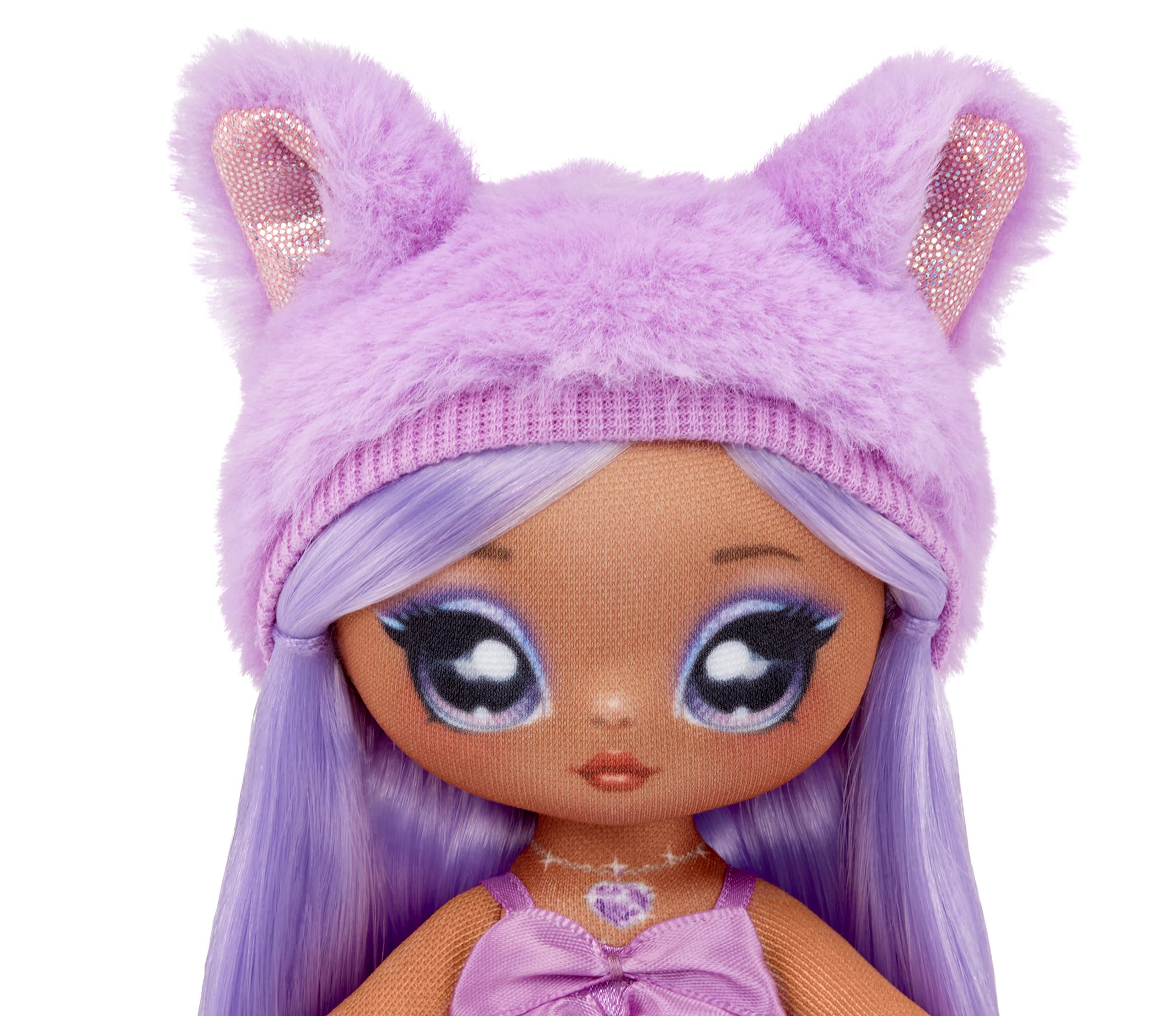 Na Na Na Surprise Sweetest Gems™ Valentina Lovely 7.5" Fashion Doll Amethyst Birthstone Inspired with Purple Hair, Satin Dress & Brush, Poseable, Great Toy Gift for Kids Girls Boys Ages 5 6 7 8+ Years