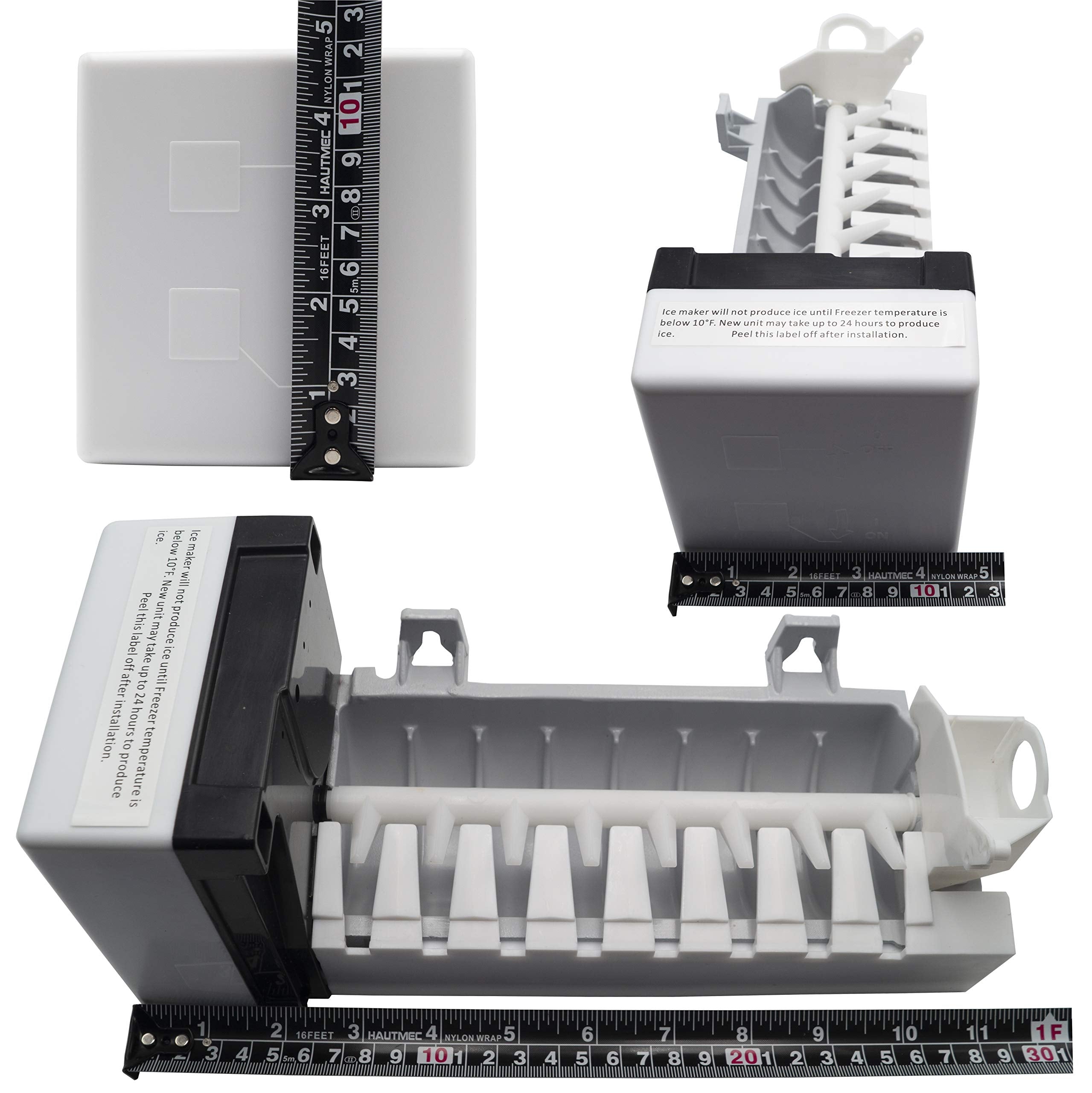 Supplying Demand W10190965 W10190966 Refrigerator Ice Maker Assembly Replacement No Bail Arm Model Specific Not Universal