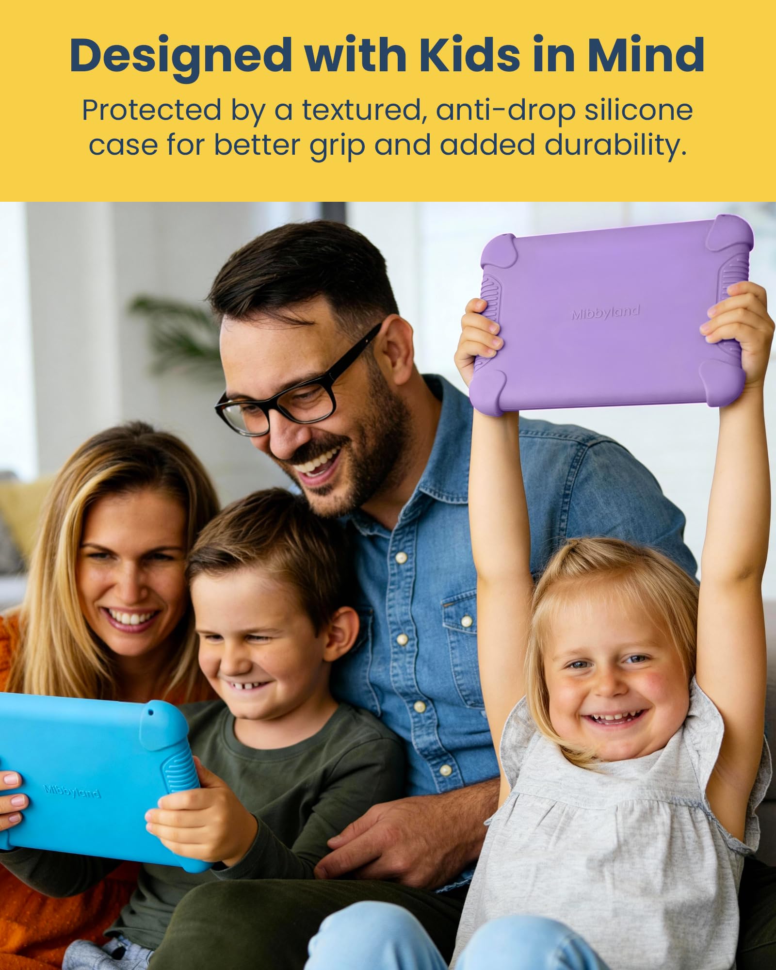 MibbyTalk AAC Device for Autism & Nonverbal Kids and Adults, Communication Tool for Home & School, 32 Preset Buttons, 11 Recording Buttons with Stickers, Silicone Case, Purple, Easter Basket Stuffers