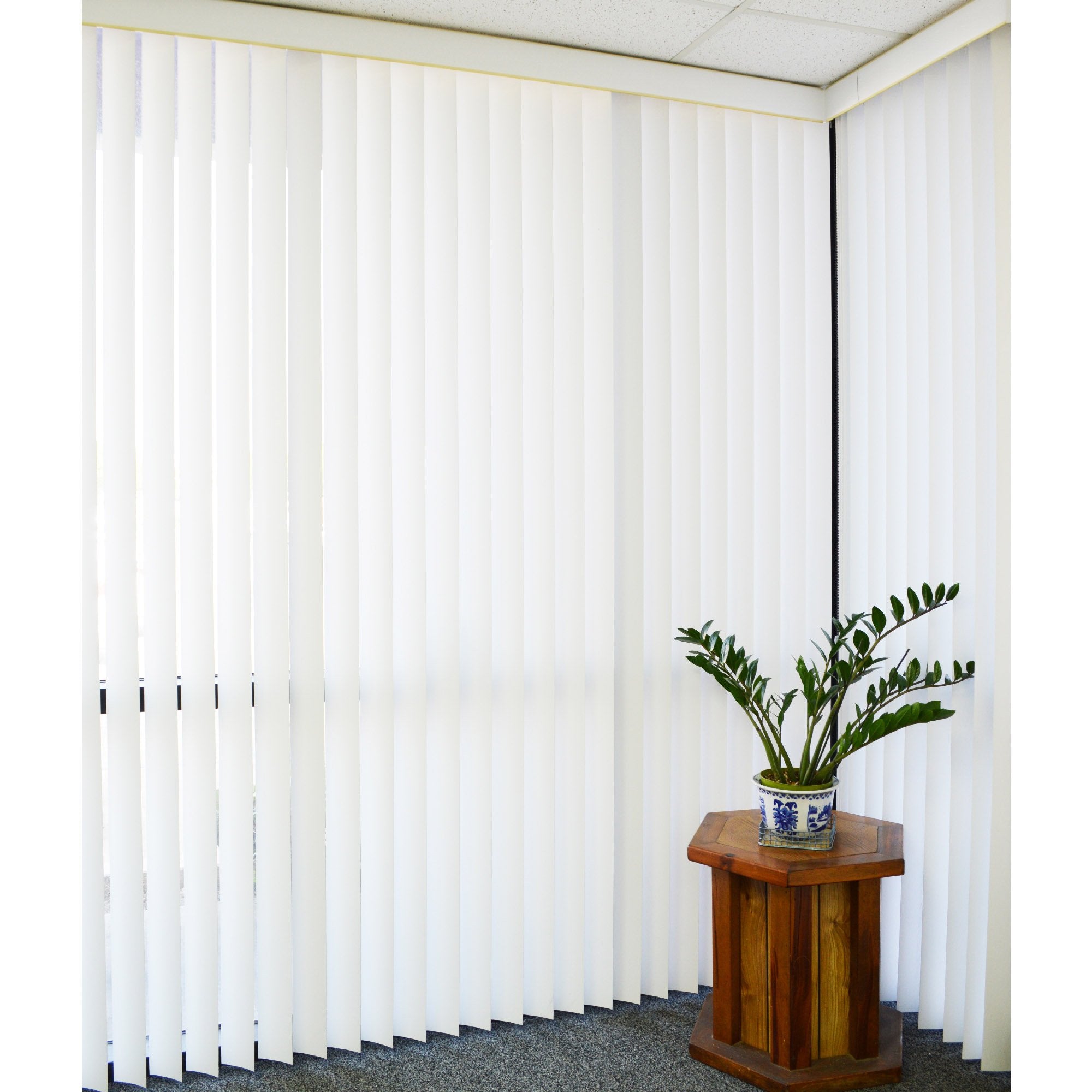 Dalix PVC Vertical Blind Replacement Slat 82 1/2 X 3 1/2 (8 Pack, White)