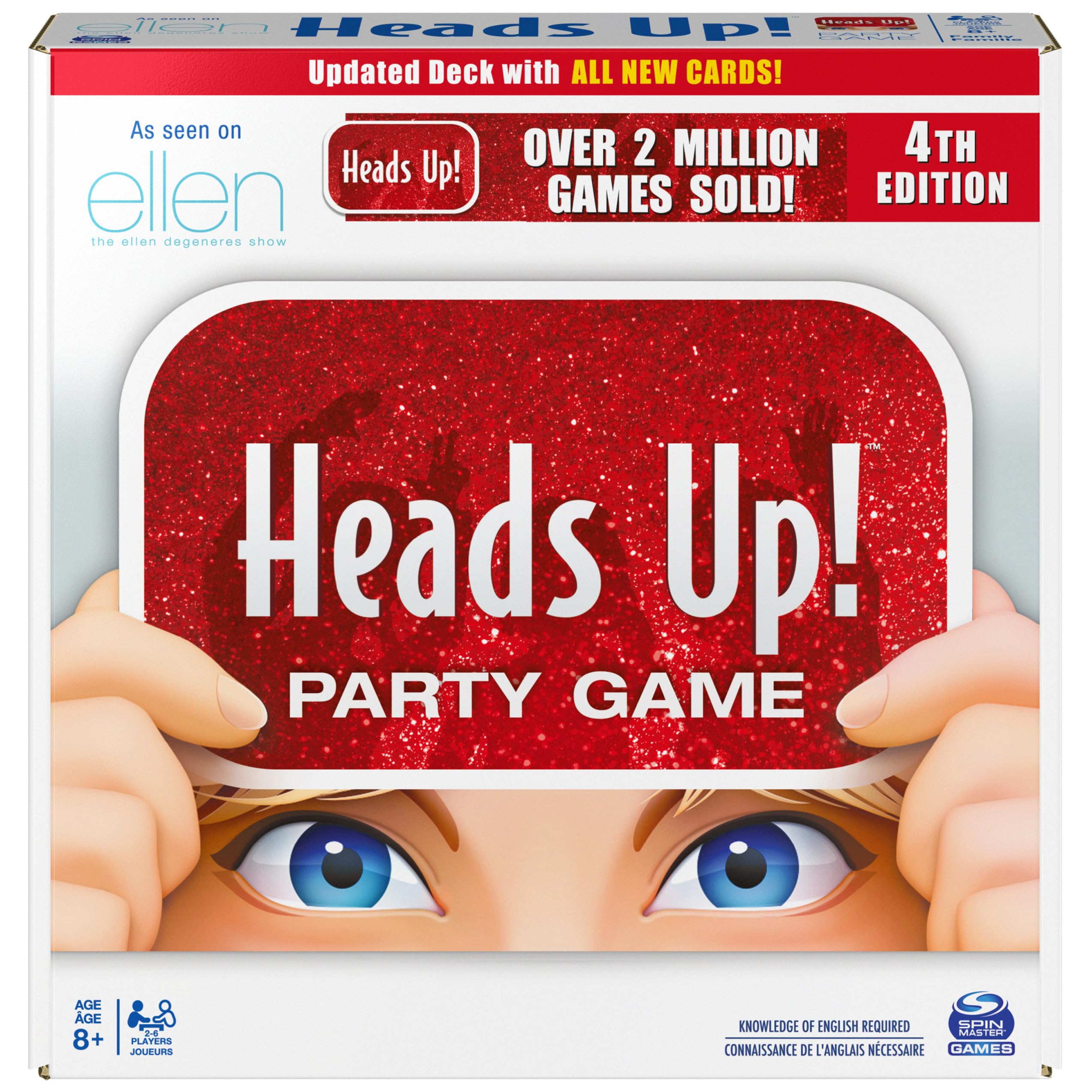 Spin Master Games, Head’s Up! Party Game 4th Edition, Viral Word Guessing Board Game, Family Game Night, Christmas Gifts for Kids, for Ages 8+