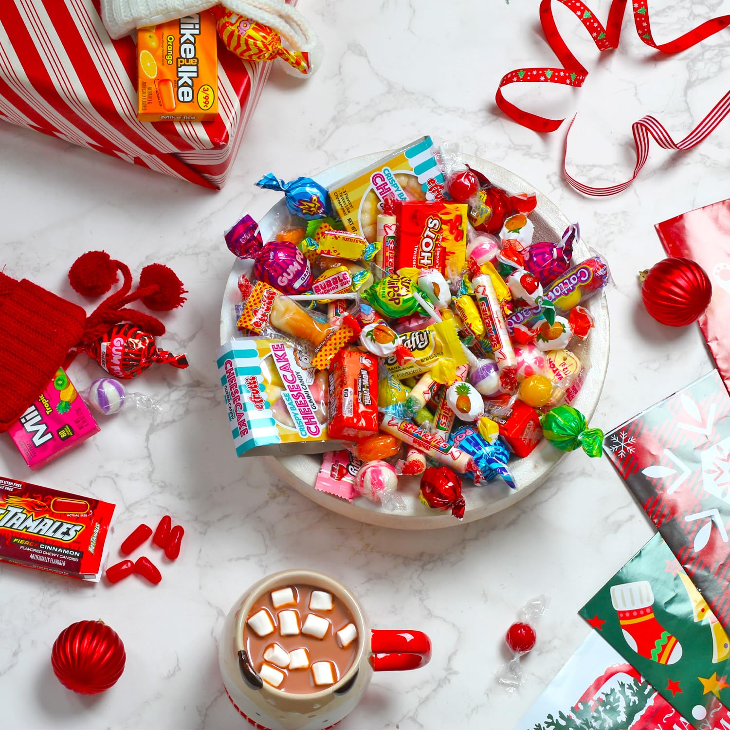 Christmas Big Bulk Candy - 8 Pounds - Parade Holiday Individually Wrapped Candies - Big Bulk Candies - Piñata Filler Stuffers - Assorted Variety Candy for Offices, Schools, Candy Party Favors, Claw Machines, Carnivals